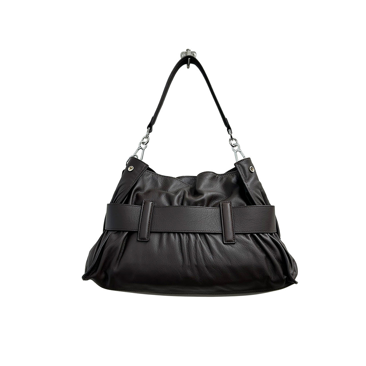 【ayane】ラムレザーハンドバック(ショルダー用ベルト付き)/826532