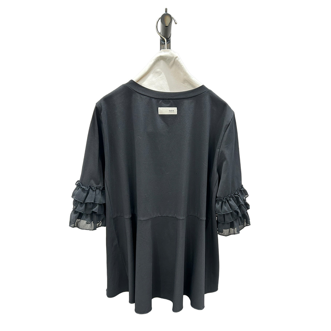 【ayane】フリルスリーブドッキングブラウスT/836609