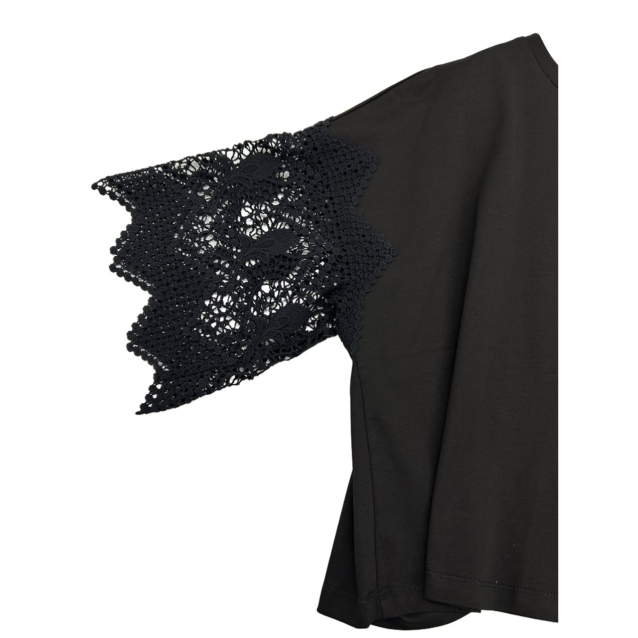 【ayane】袖レースTシャツ/836616