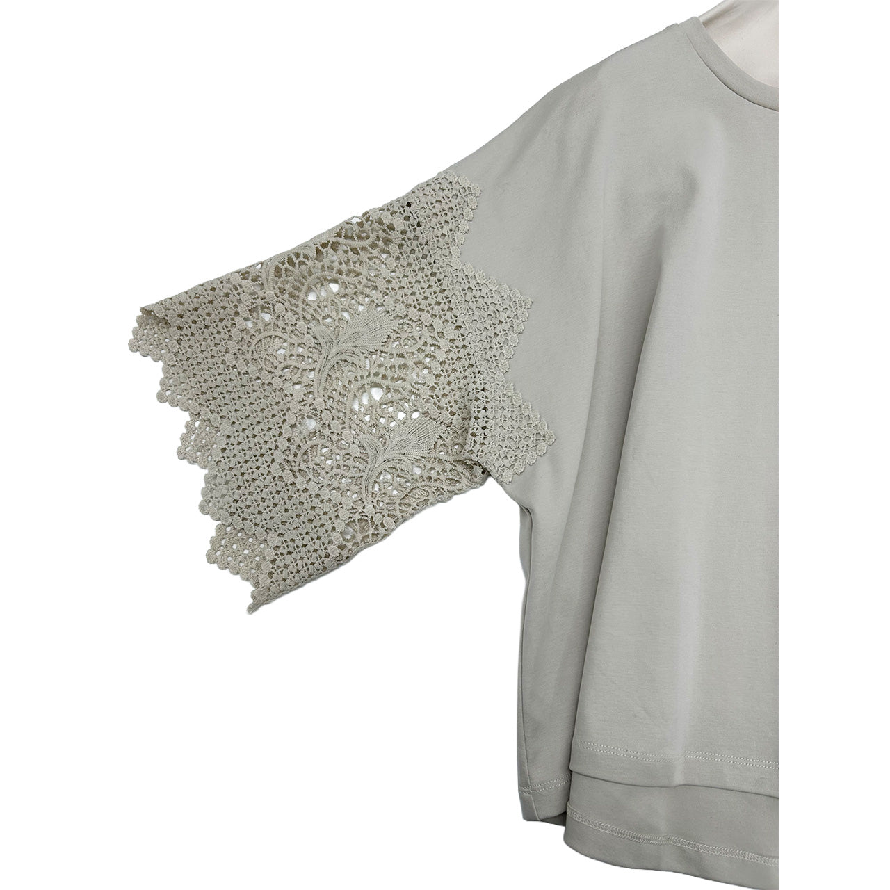 【ayane】袖レースTシャツ/836616