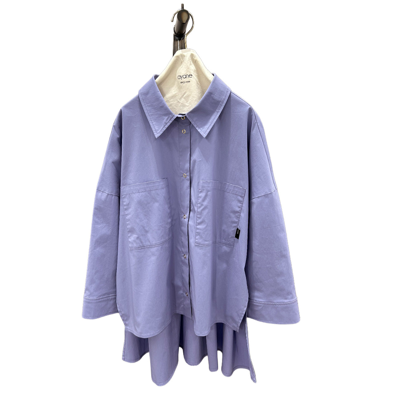 【ayane】コットン/ナイロン/ポリウレタンシャツ/836620