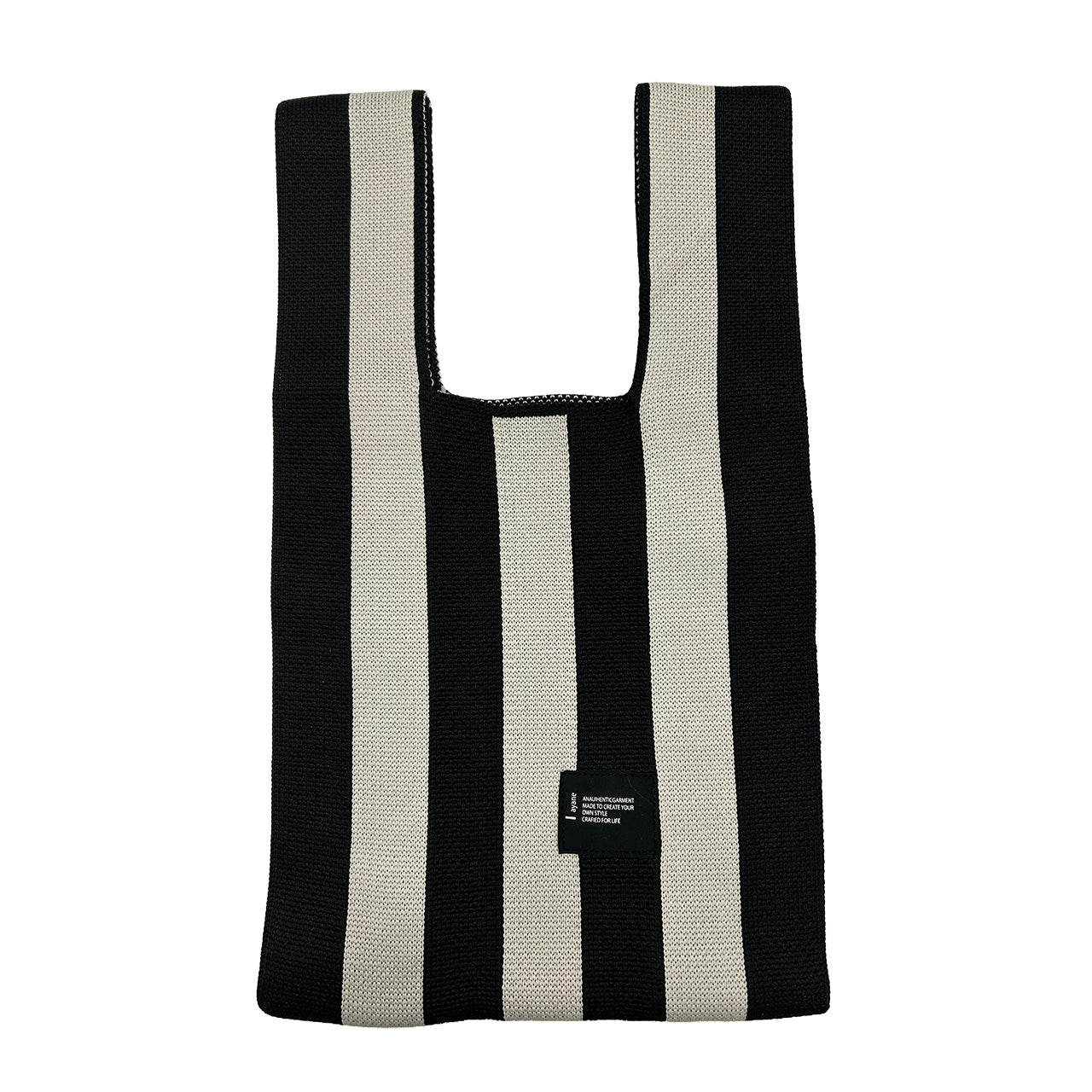 【ayane】ストライプニットトートバッグ/836630