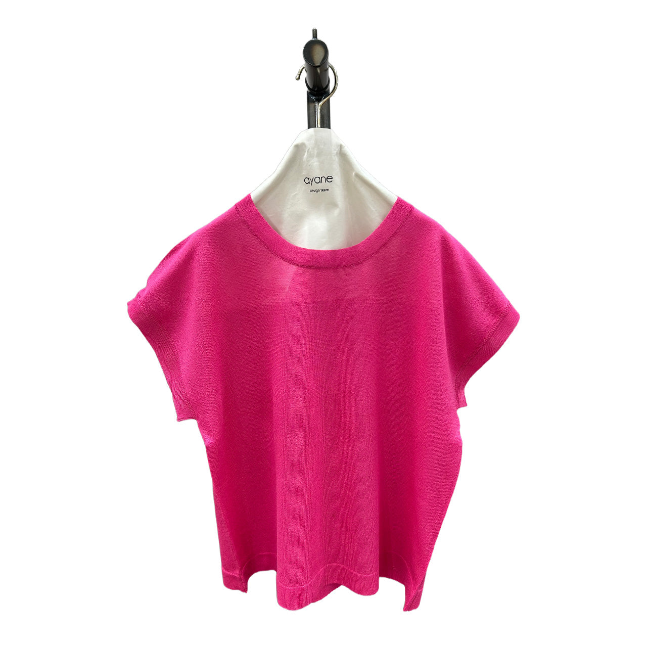 【ayane】半袖カラーニット/836641