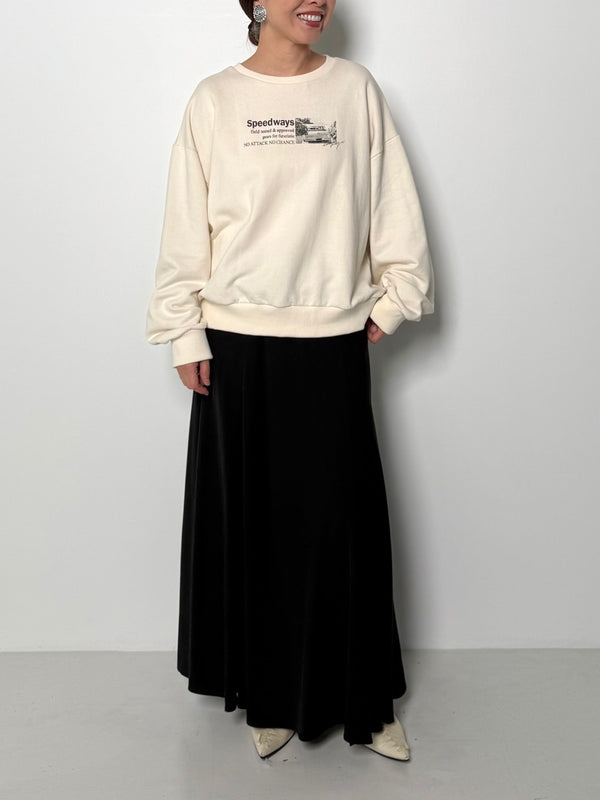 【CHIGNON】フォト裏毛スウェット/8456-495KK