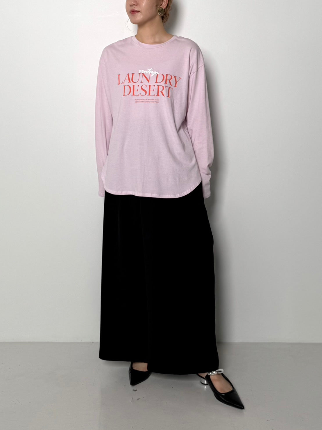 【CHIGNON】LAUNDRY発泡ロゴTee/8456-497KK