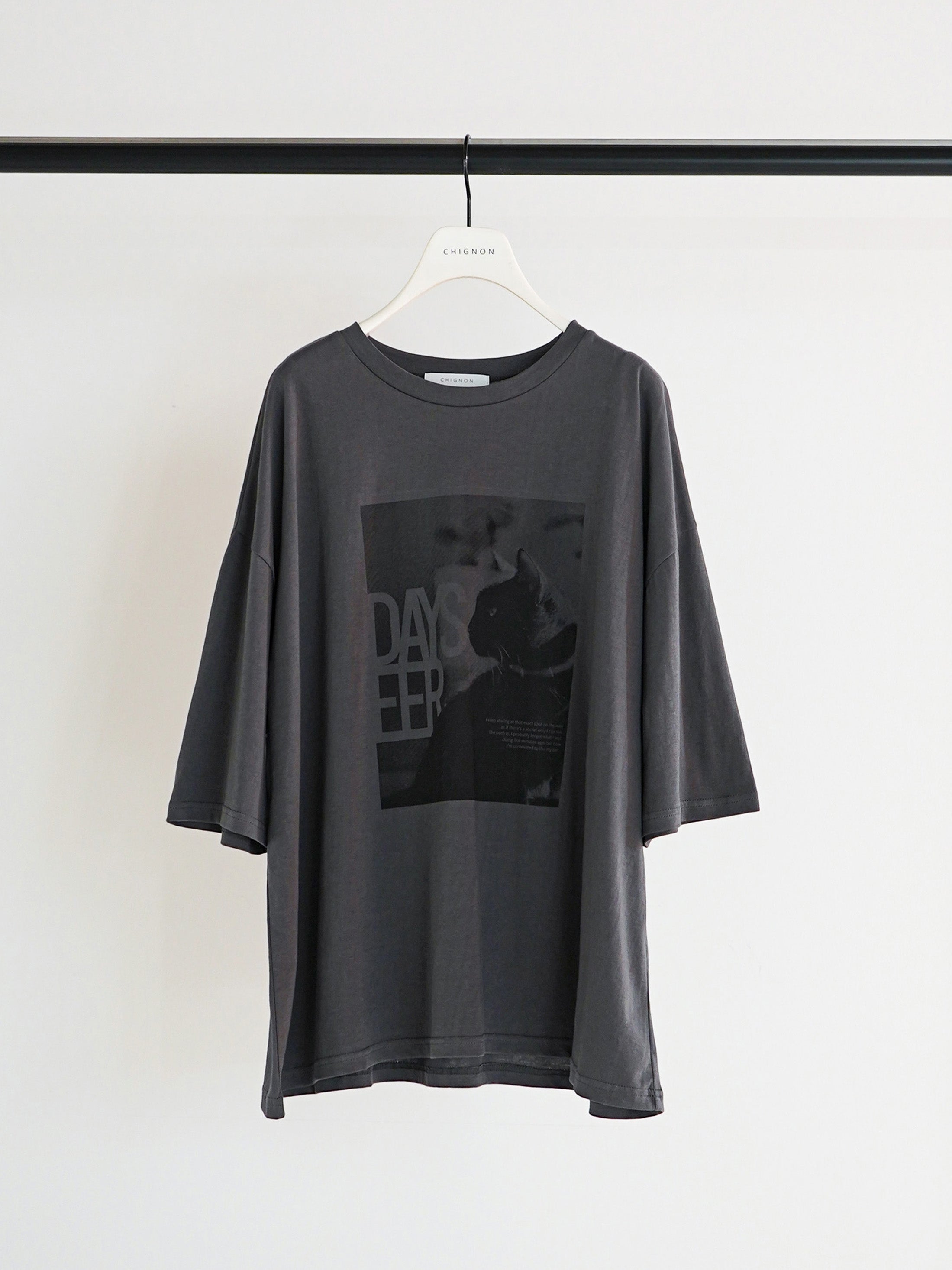 【CHIGNON】アニマルフォト”CAT”Tee/8461-101KK