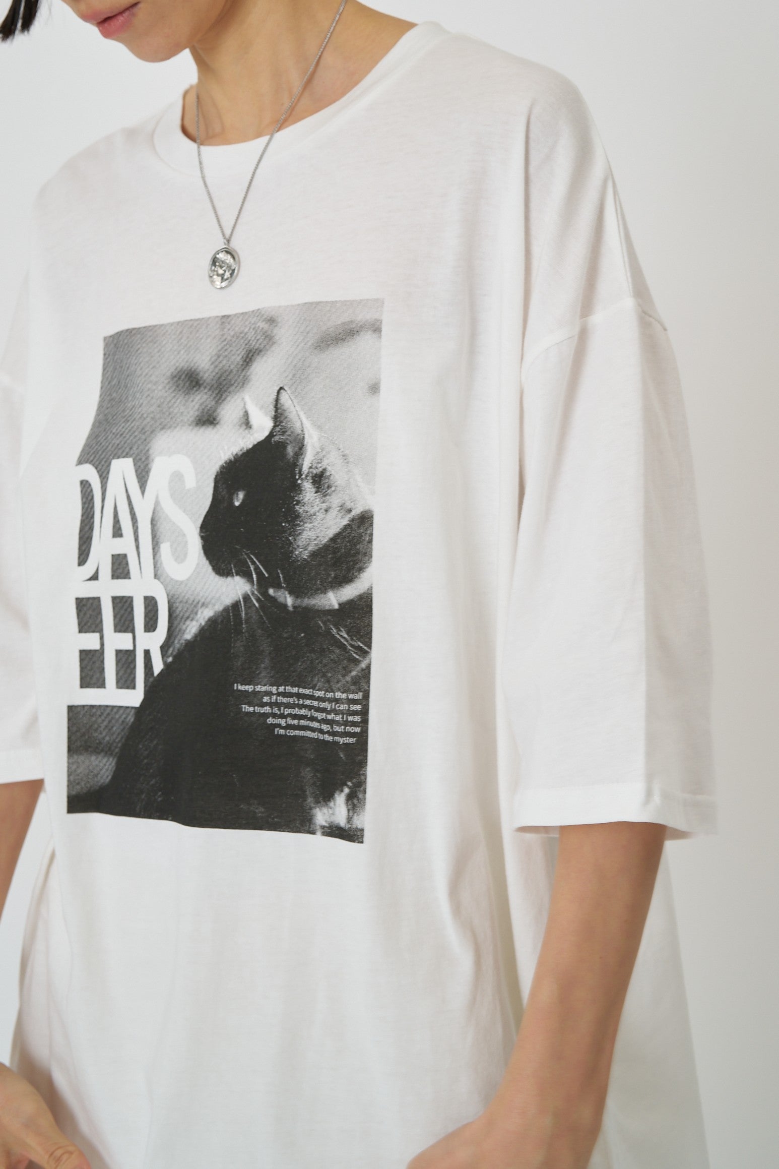 【CHIGNON】アニマルフォト”CAT”Tee/8461-101KK