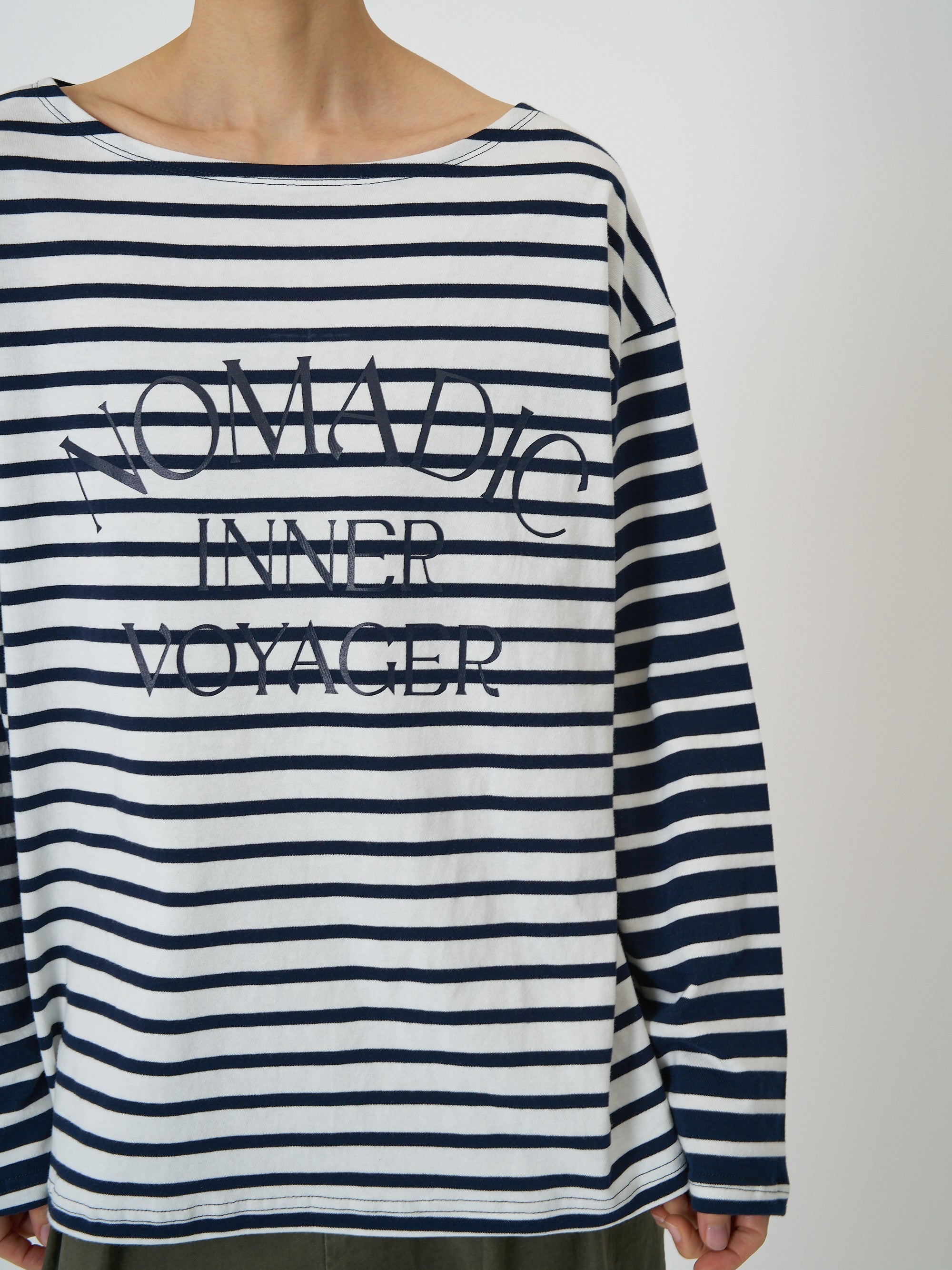 【CHIGNON】ボーダープリントロンTee/8461-104KK