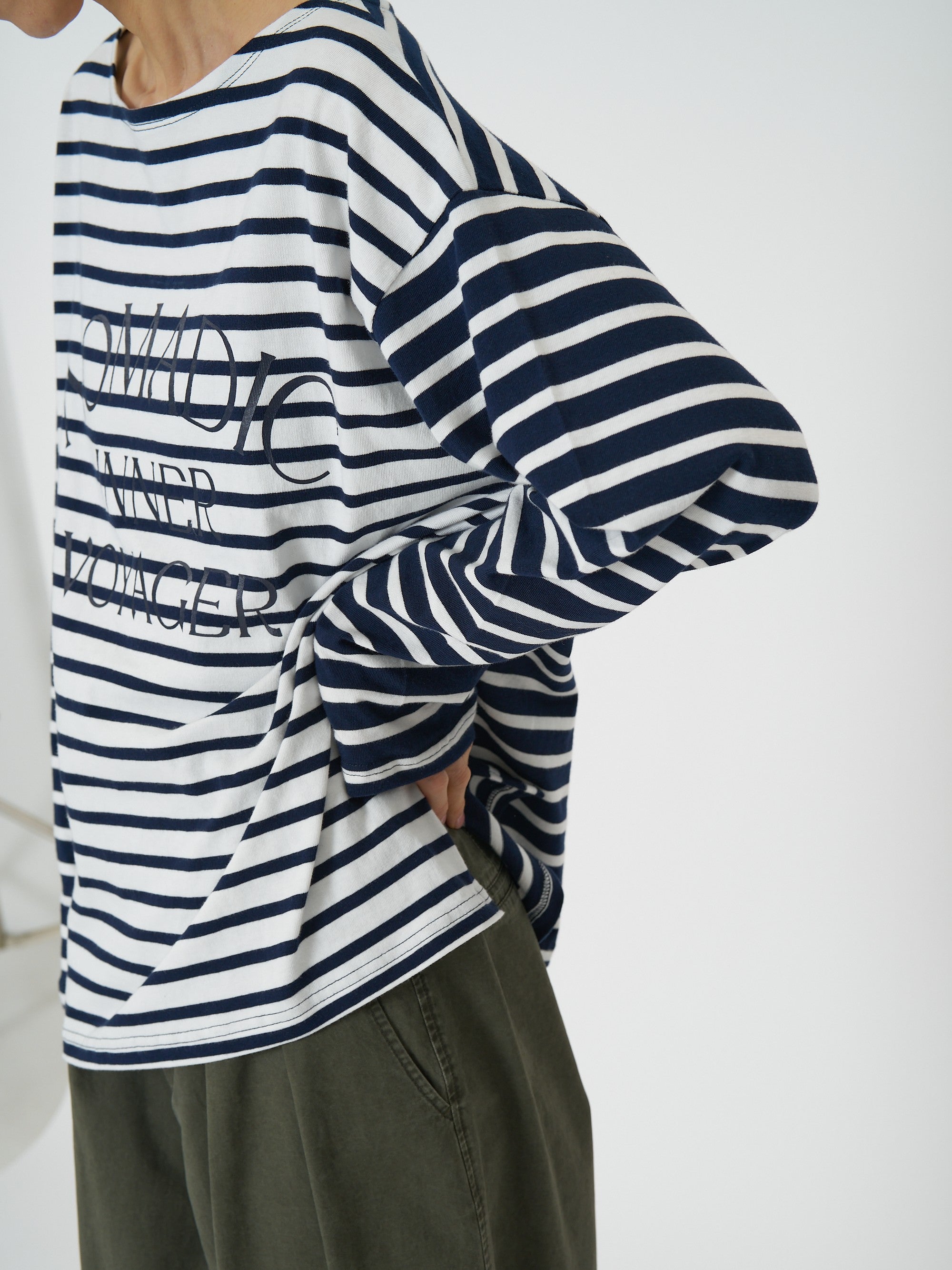 【CHIGNON】ボーダープリントロンTee/8461-104KK