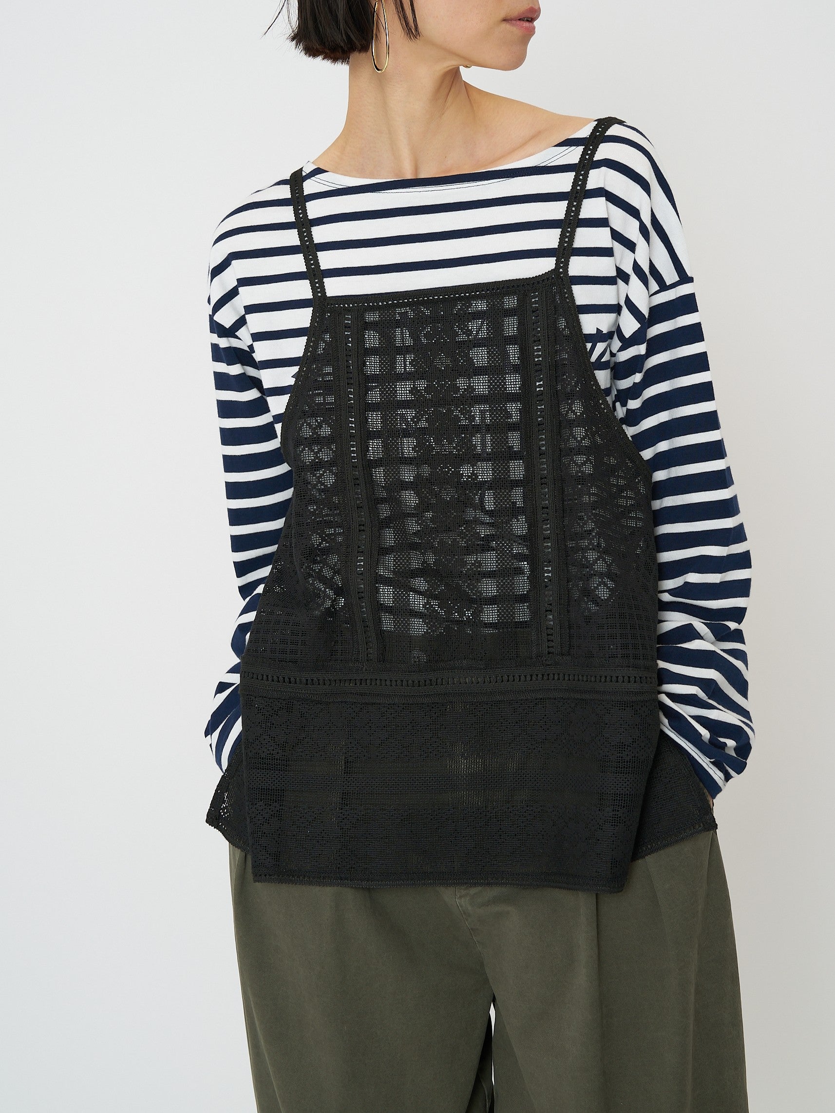 【CHIGNON】ボーダープリントロンTee/8461-104KK