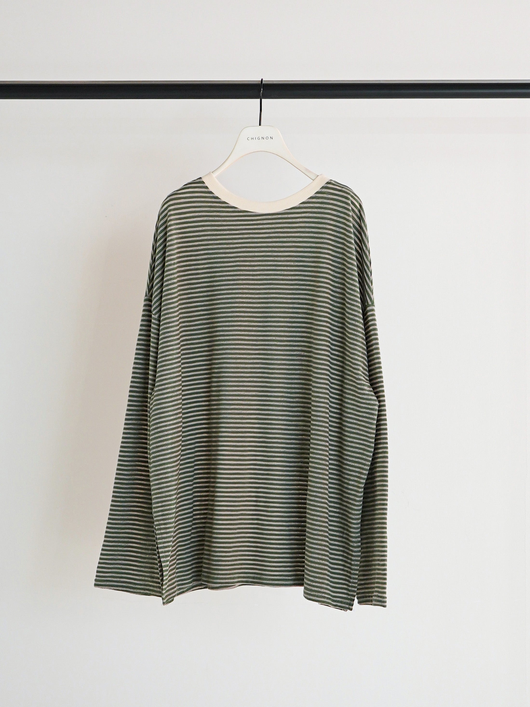 【CHIGNON】シアーボーダーTee/8461-107KK
