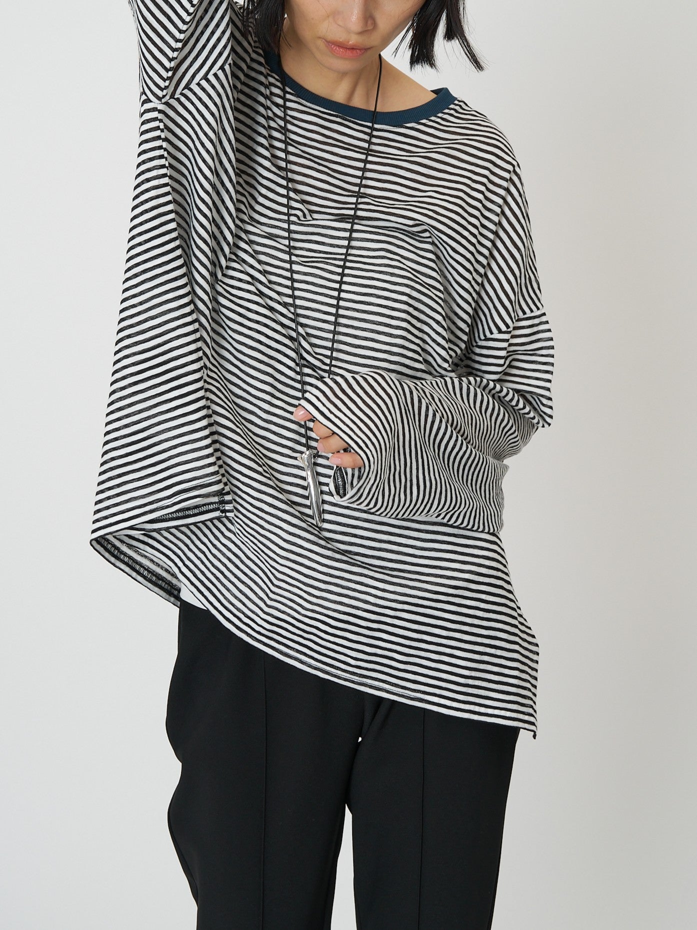 【CHIGNON】シアーボーダーTee/8461-107KK