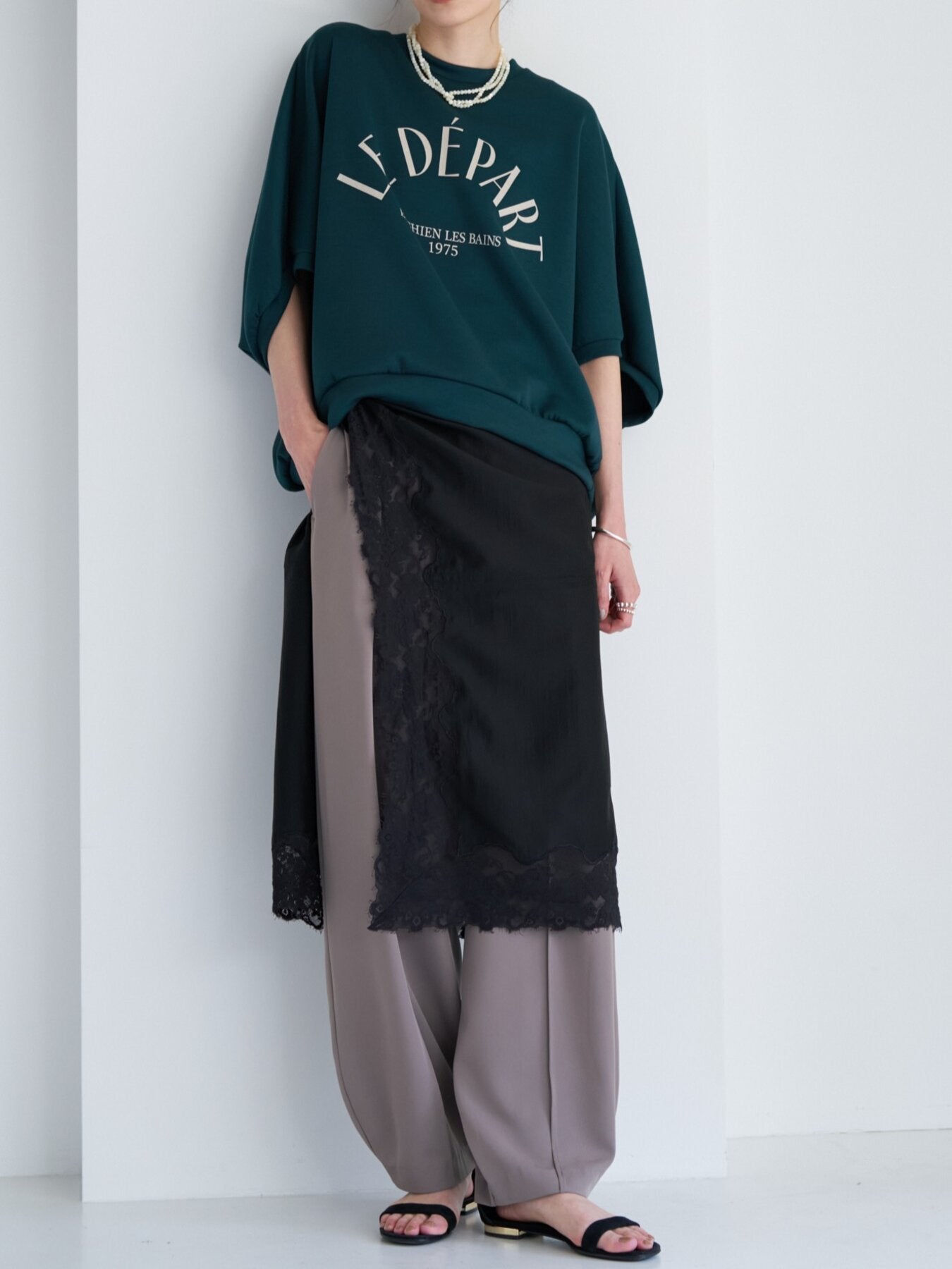 【CHIGNON】"LE DEPART"ドルマンプルオーバー/8463-713KK