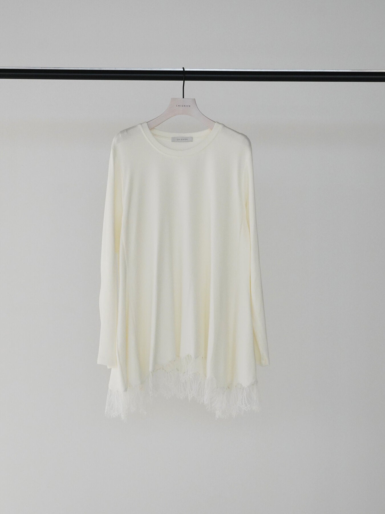 【CHIGNON】イレヘムレースロングカットソー/8565-377NH