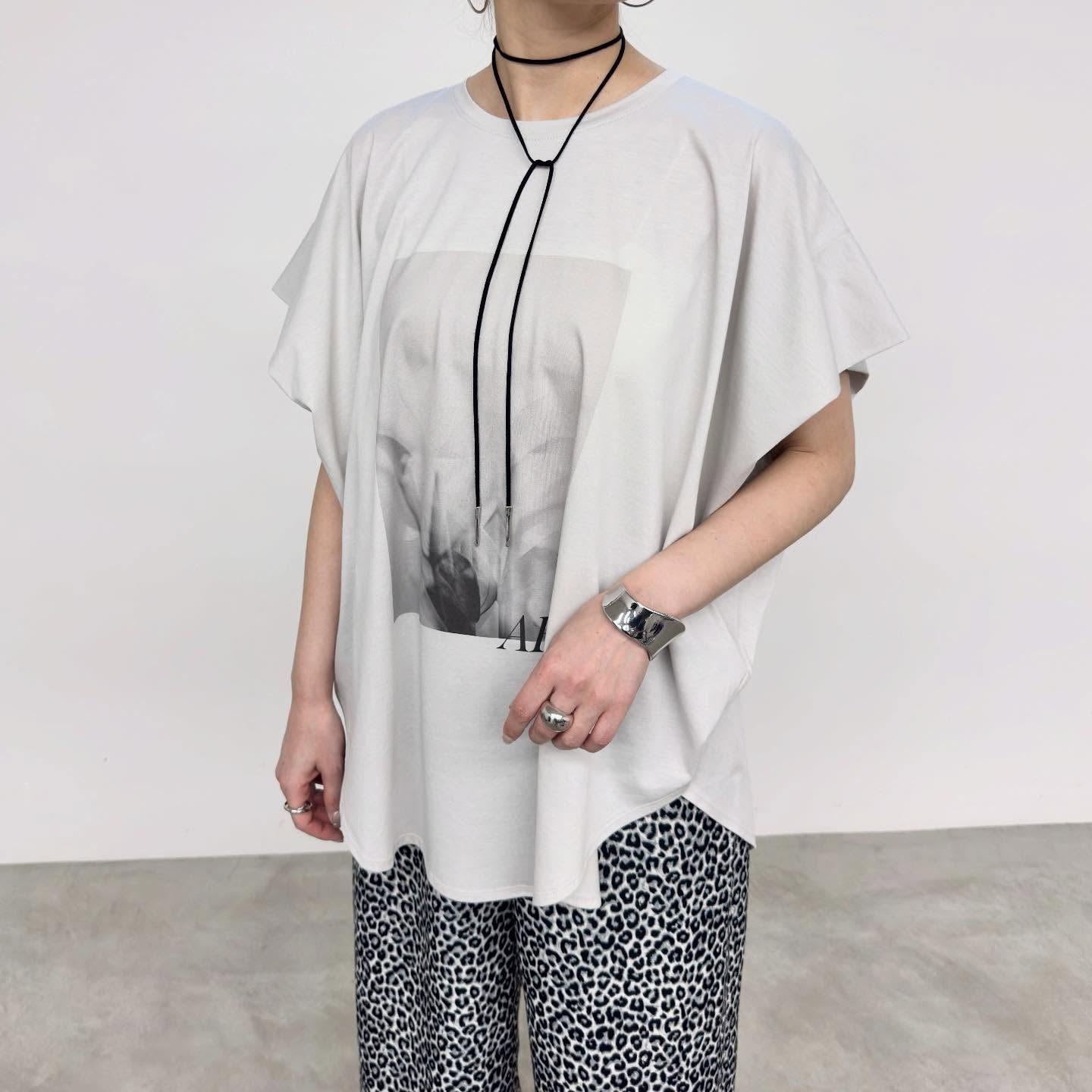 【NUS】コンパクトクールローレル天笠タックススリーブフォトTシャツ/610-35045