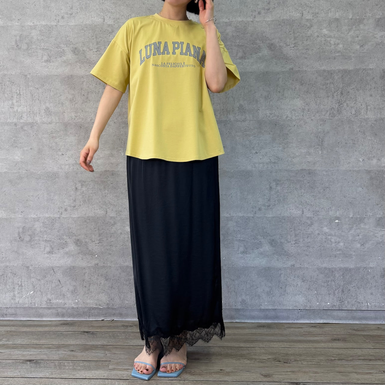 【Anna Kerry】ハーフスリーブロゴTシャツ/85261915