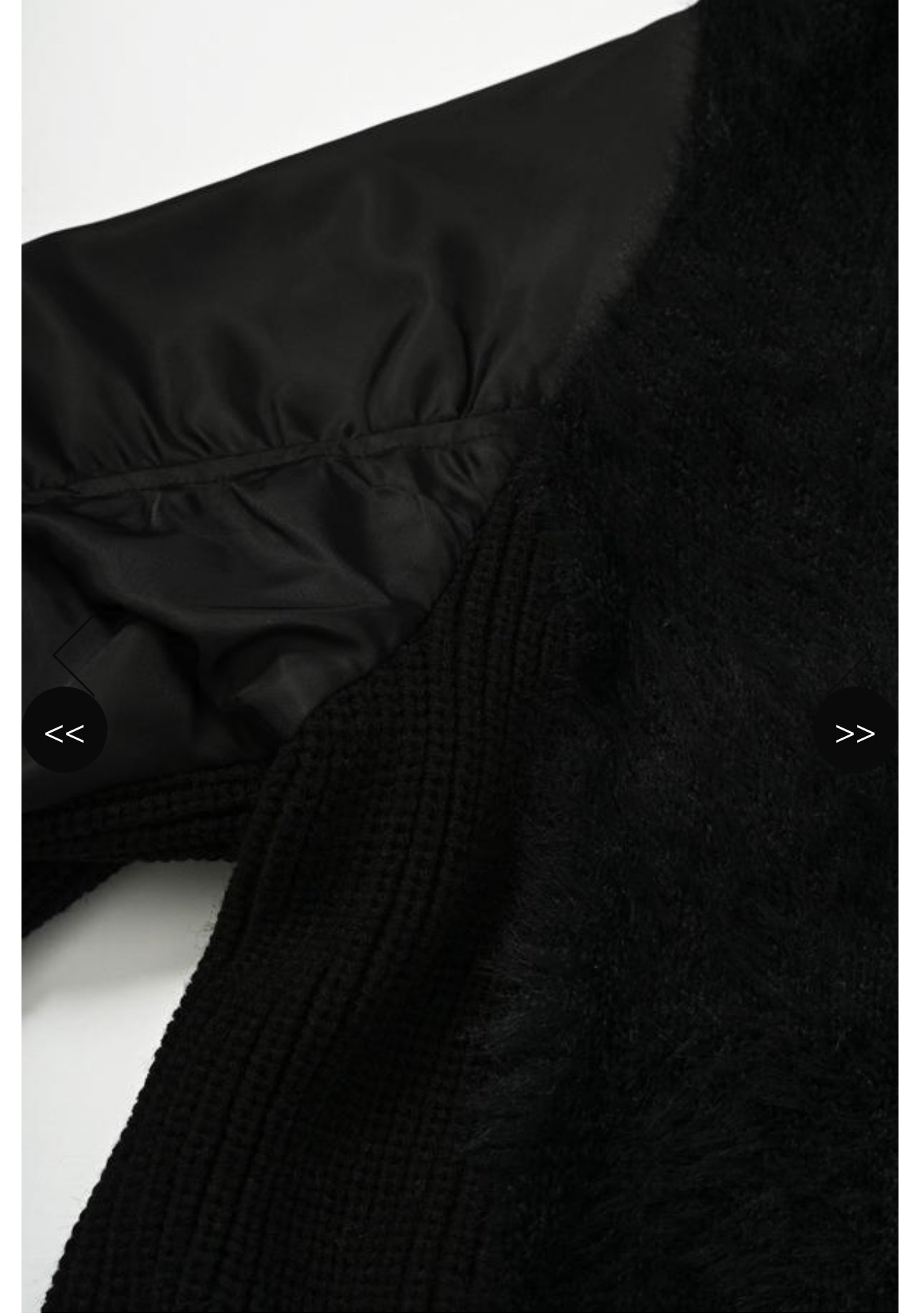 【akane】フェザーマテリアルMixブルゾン/25238-3586Q-W