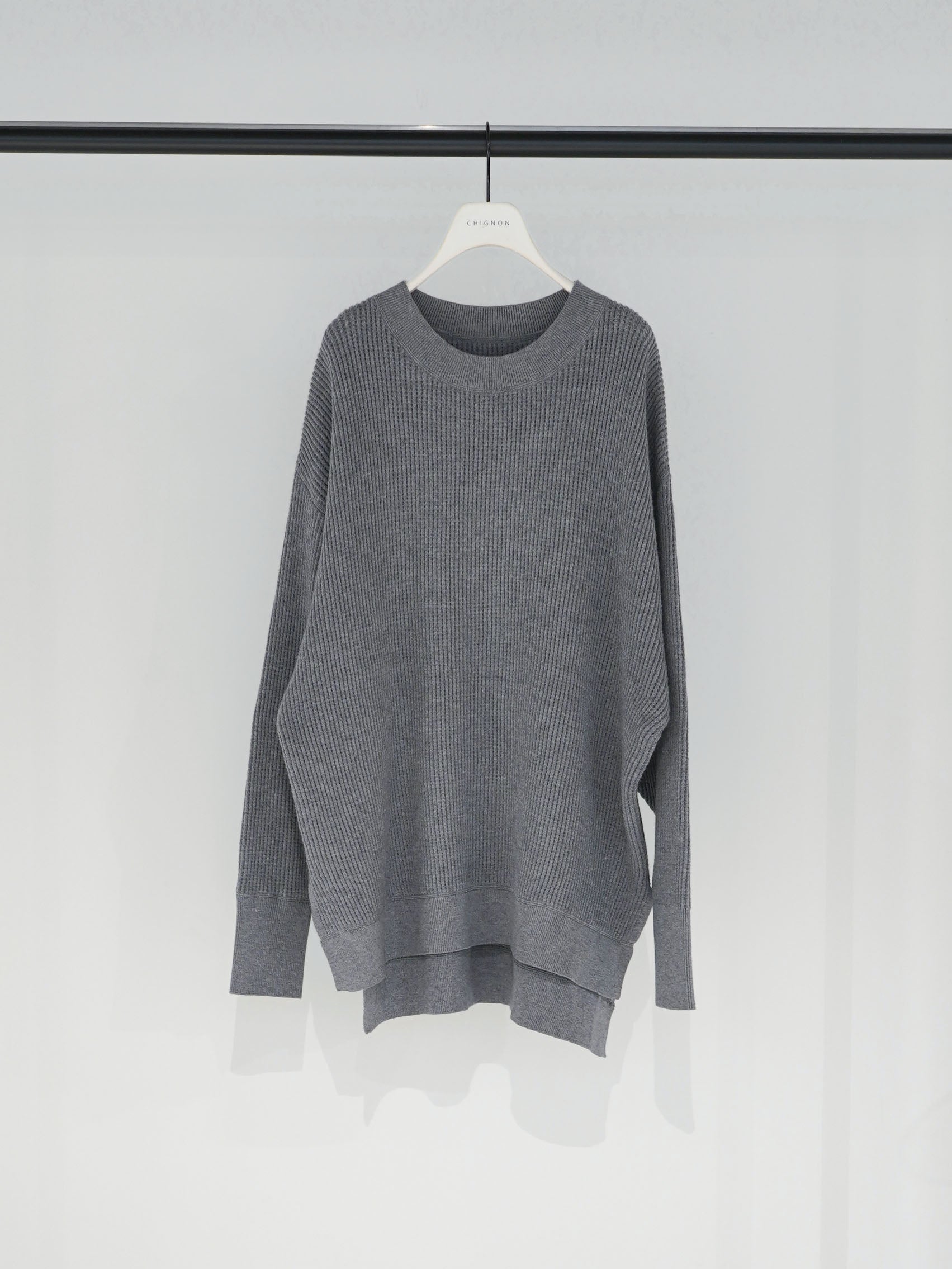 【CHIGNON】もちもちサーマルニットプルオーバー/9156-550JR