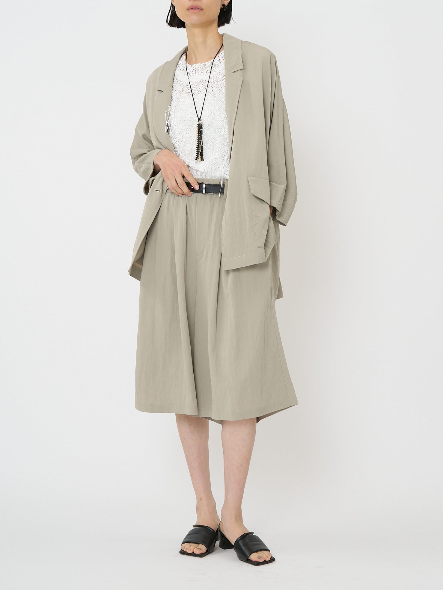 【CHIGNON】カットジャガードフリンジニットベスト/9261-091GS