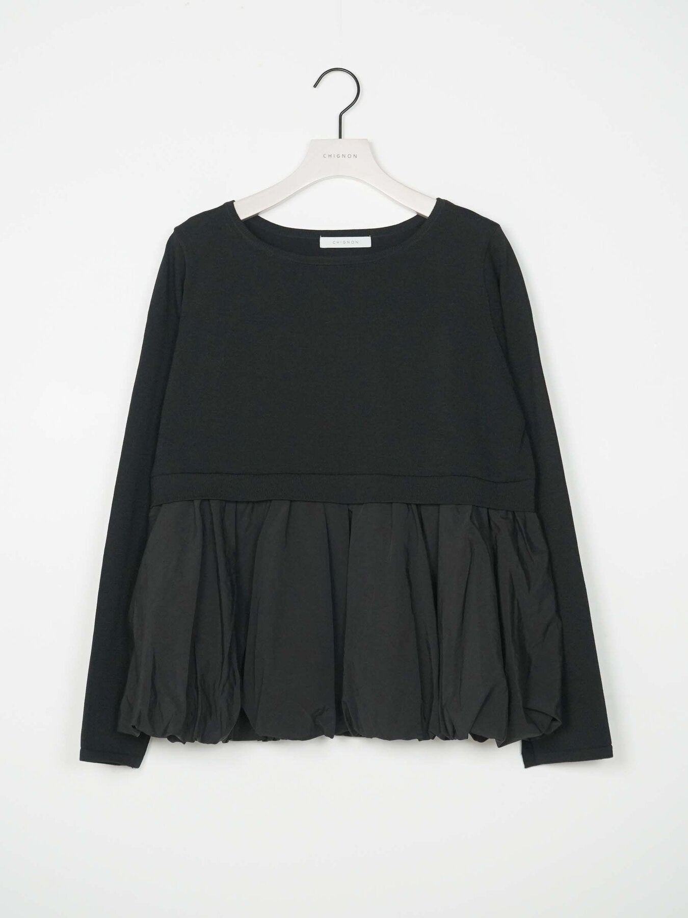 【CHIGNON】バルーンドッキングニットプルオーバー/9266-754GS