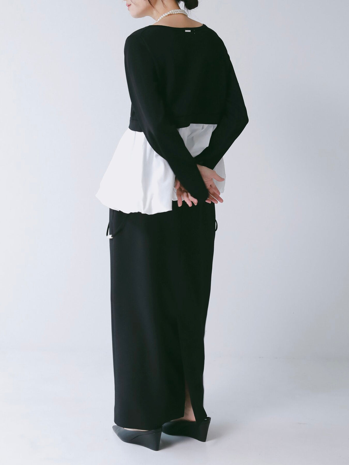 【CHIGNON】バルーンドッキングニットプルオーバー/9266-754GS
