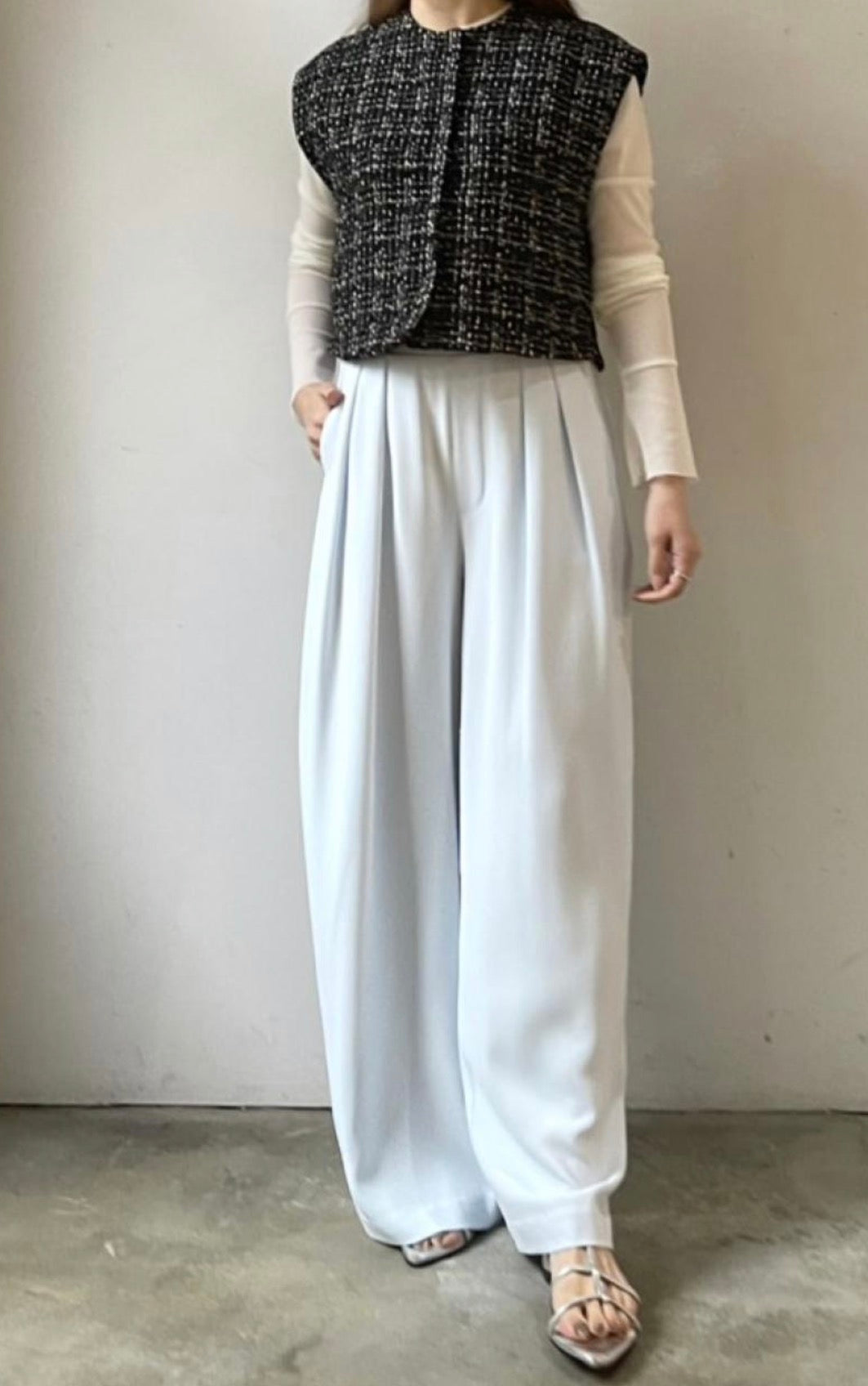 【再販・新色追加】【anana】着痩せハイウエストストレートパンツ/a92-027