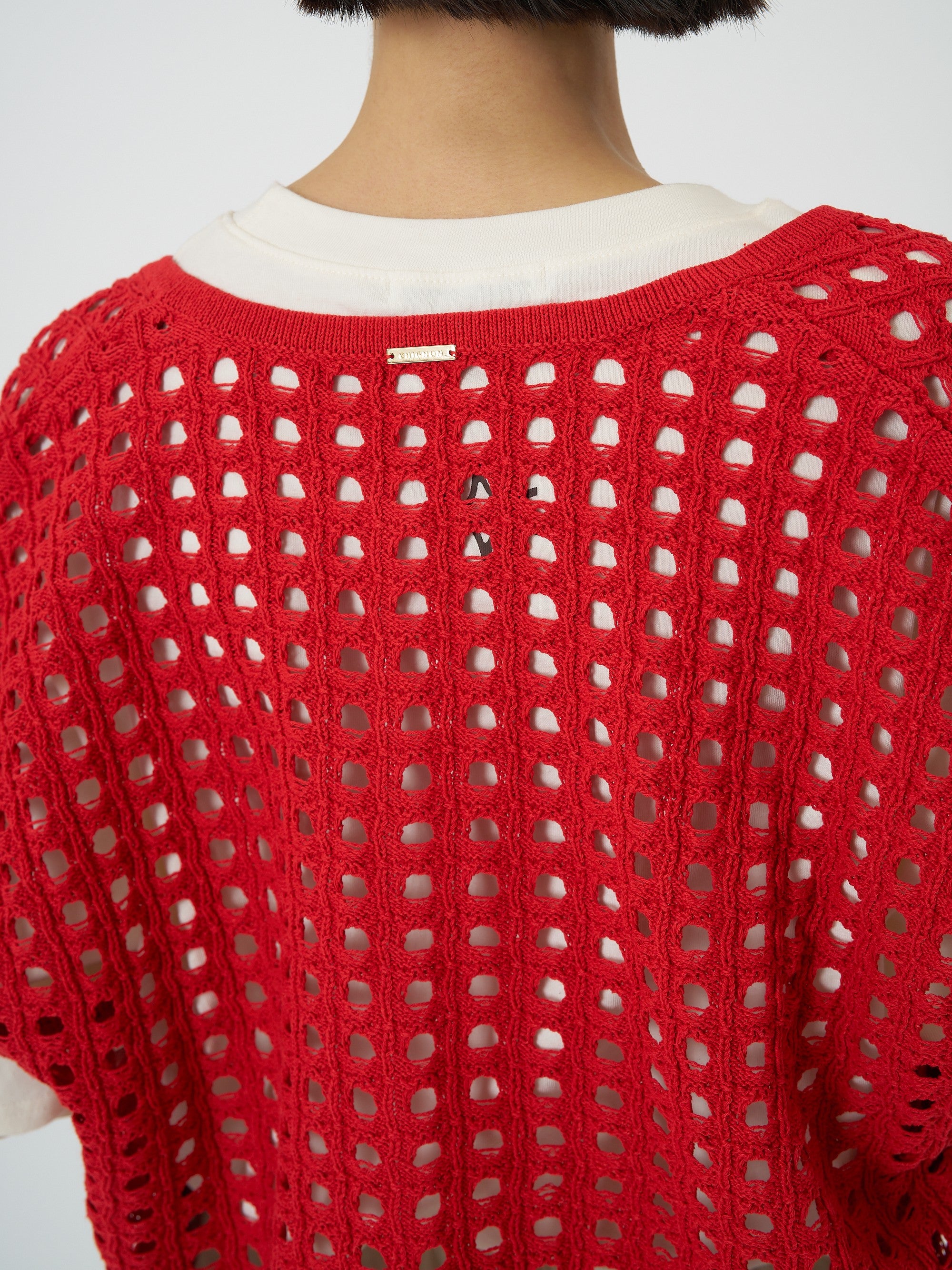 【CHIGNON】メッシュボックスニットベスト/9561-098DP