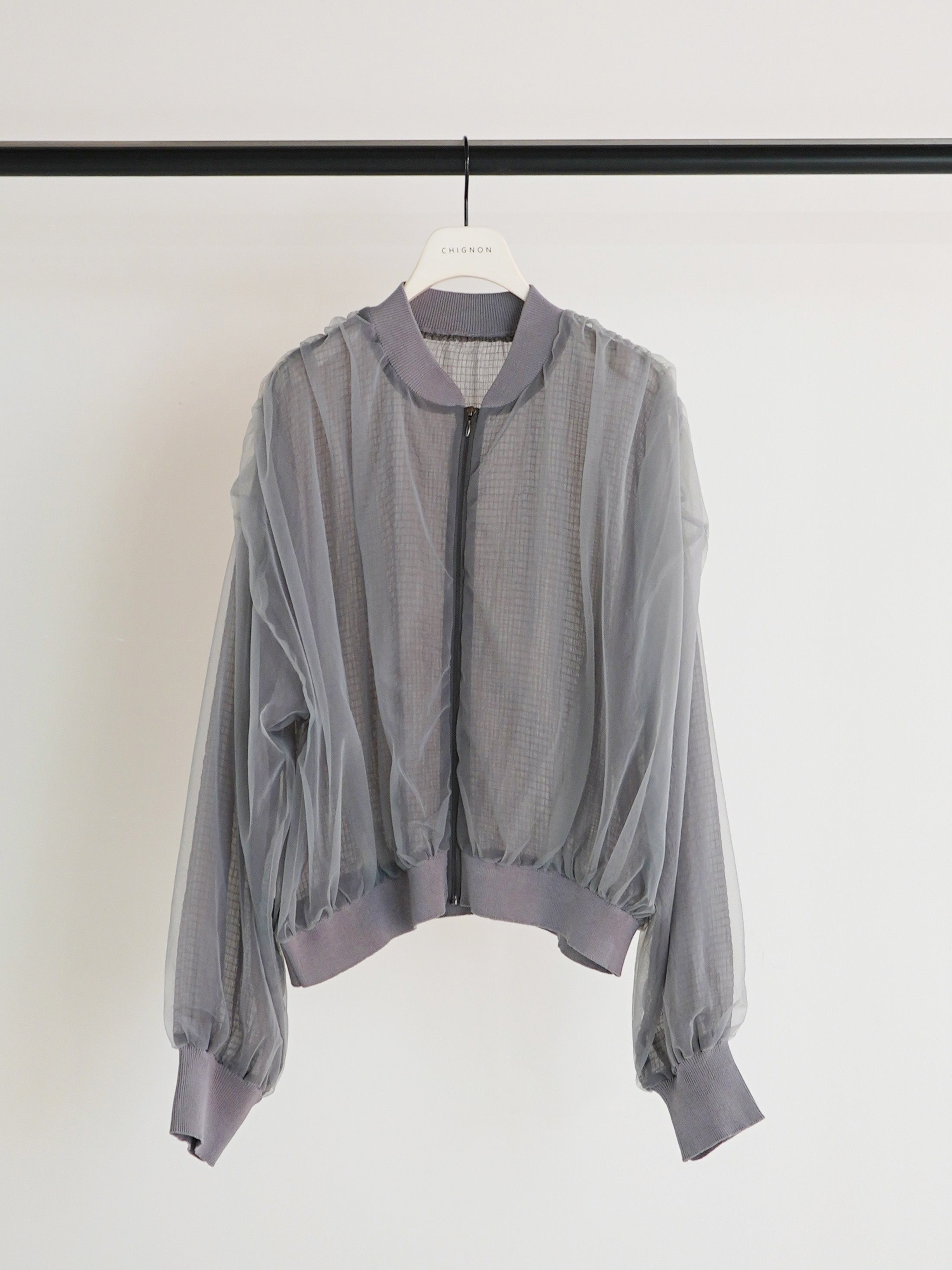 【CHIGNON】チュールボリュームブルゾン/9861-093GS