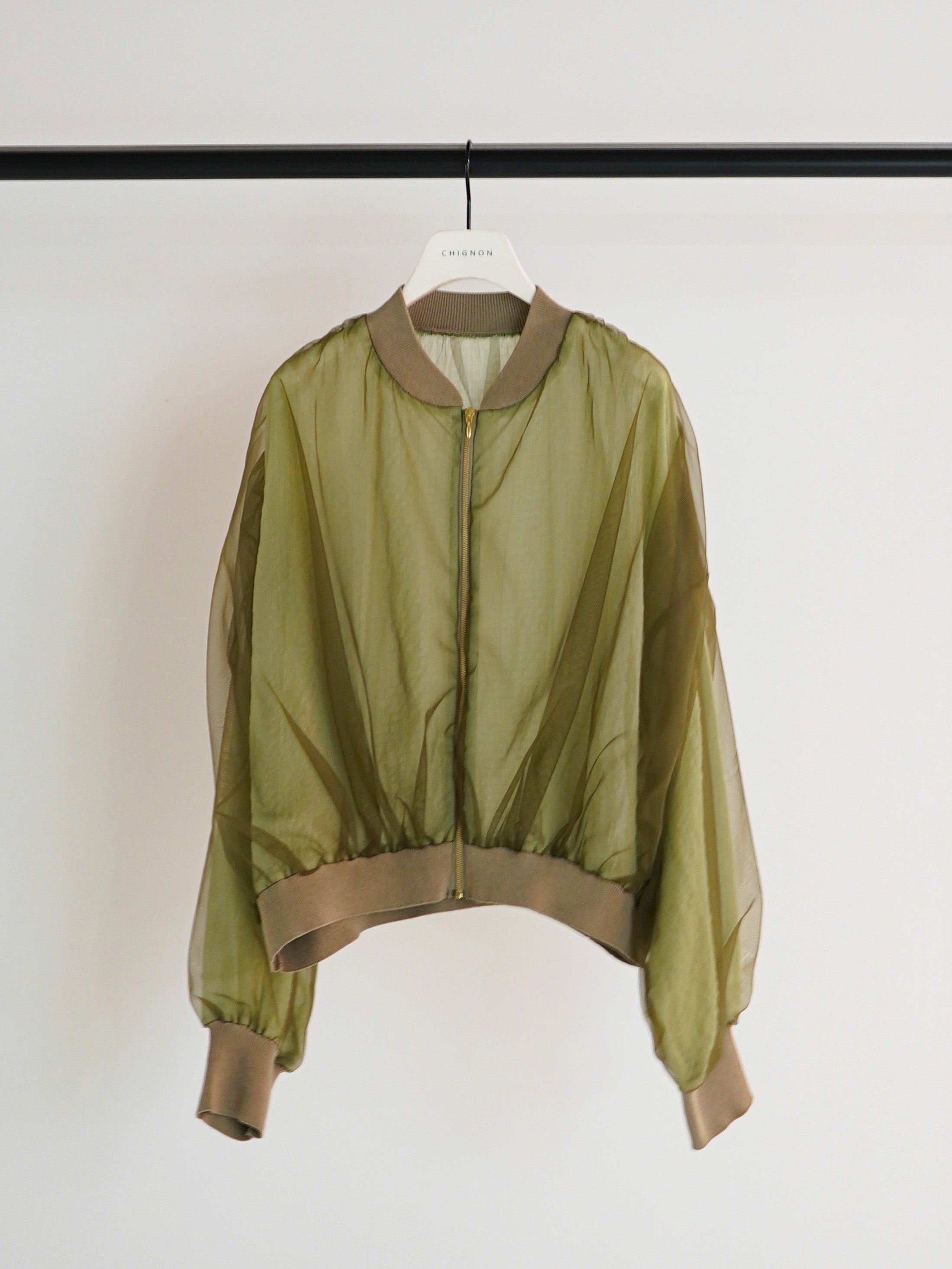 【CHIGNON】チュールボリュームブルゾン/9861-093GS