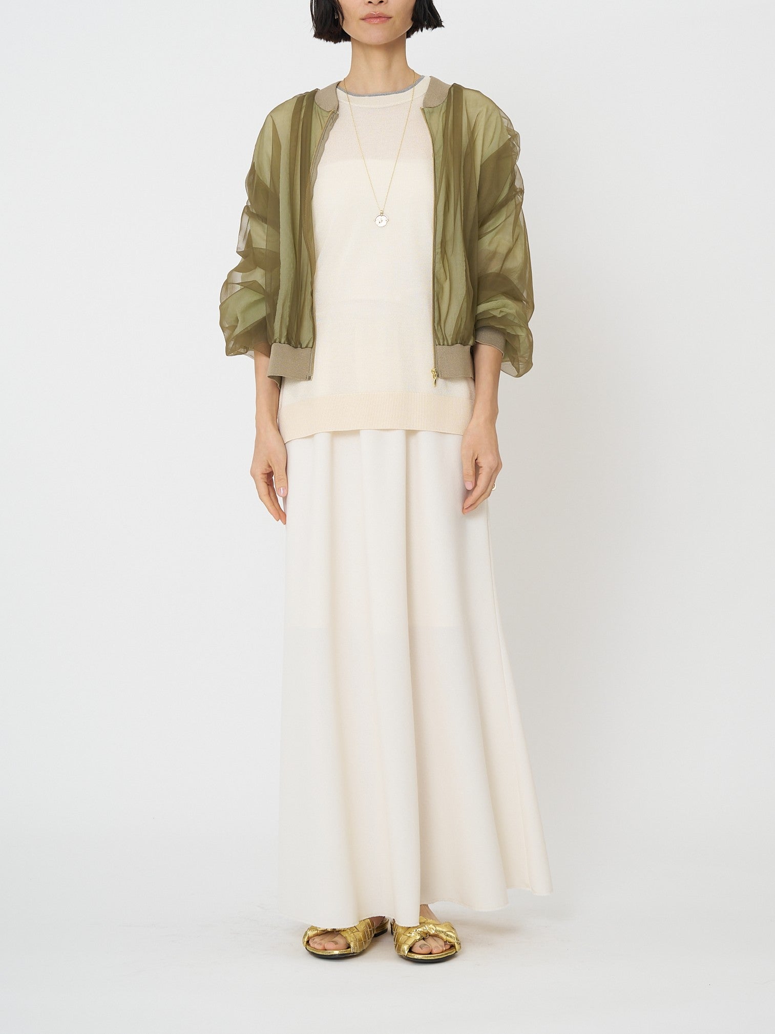 【CHIGNON】チュールボリュームブルゾン/9861-093GS