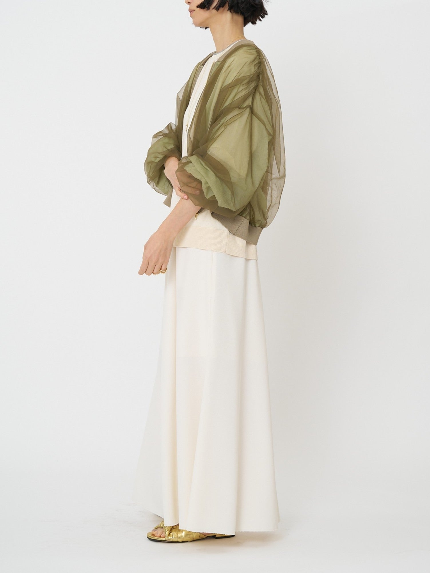 【CHIGNON】チュールボリュームブルゾン/9861-093GS