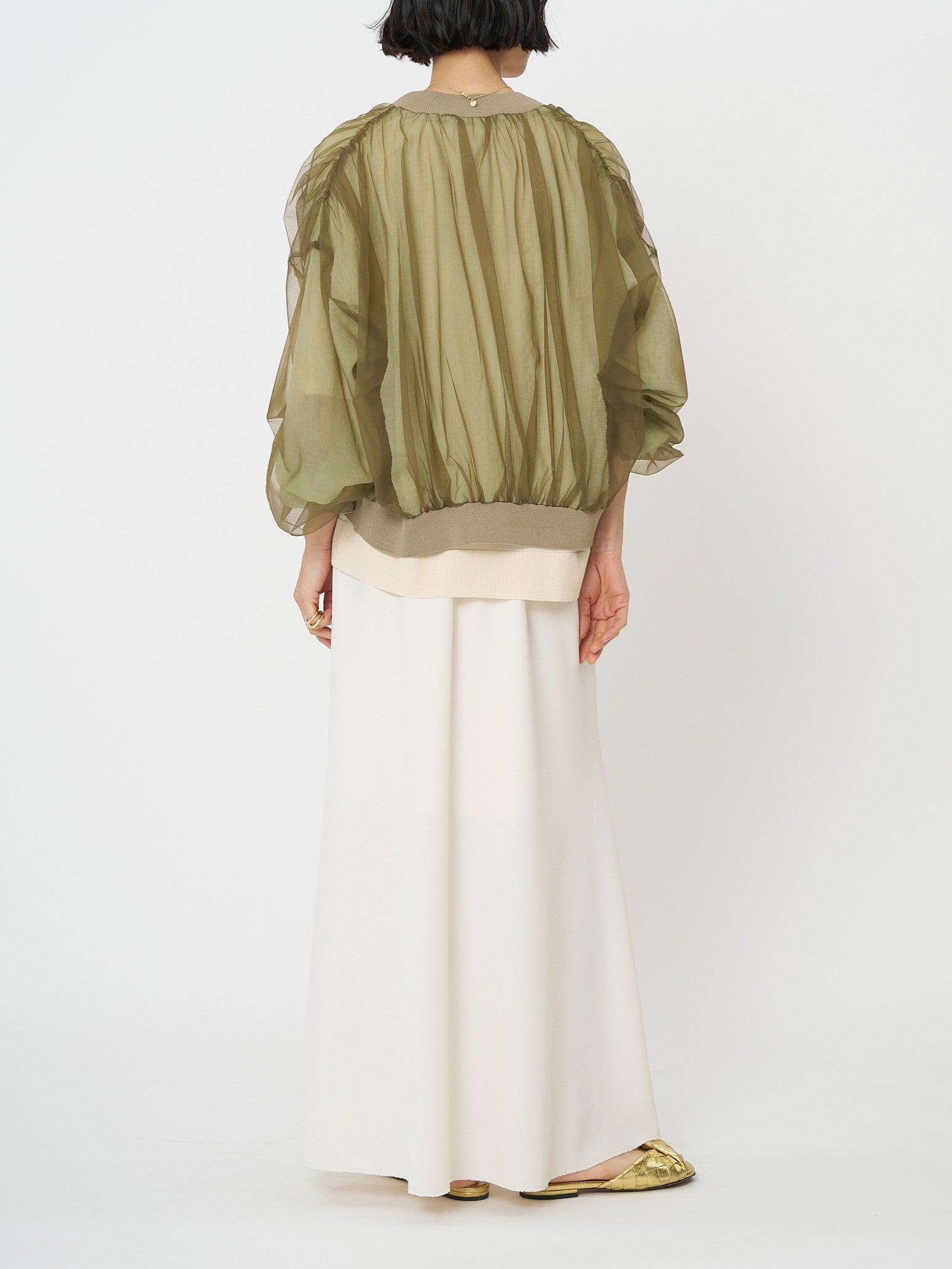 【CHIGNON】チュールボリュームブルゾン/9861-093GS