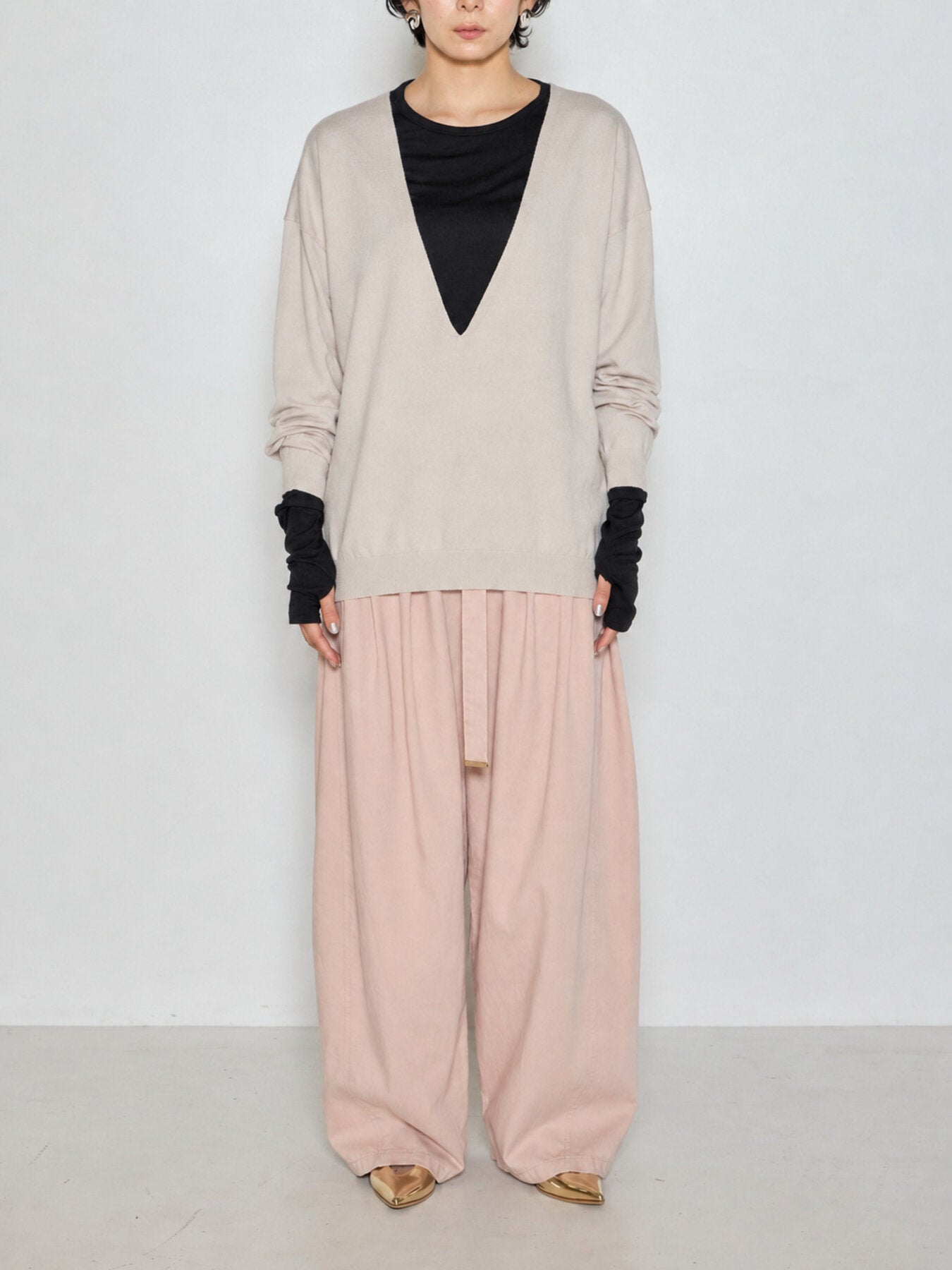 【CHIGNON】 2wayレイヤードニット/9865-428GS