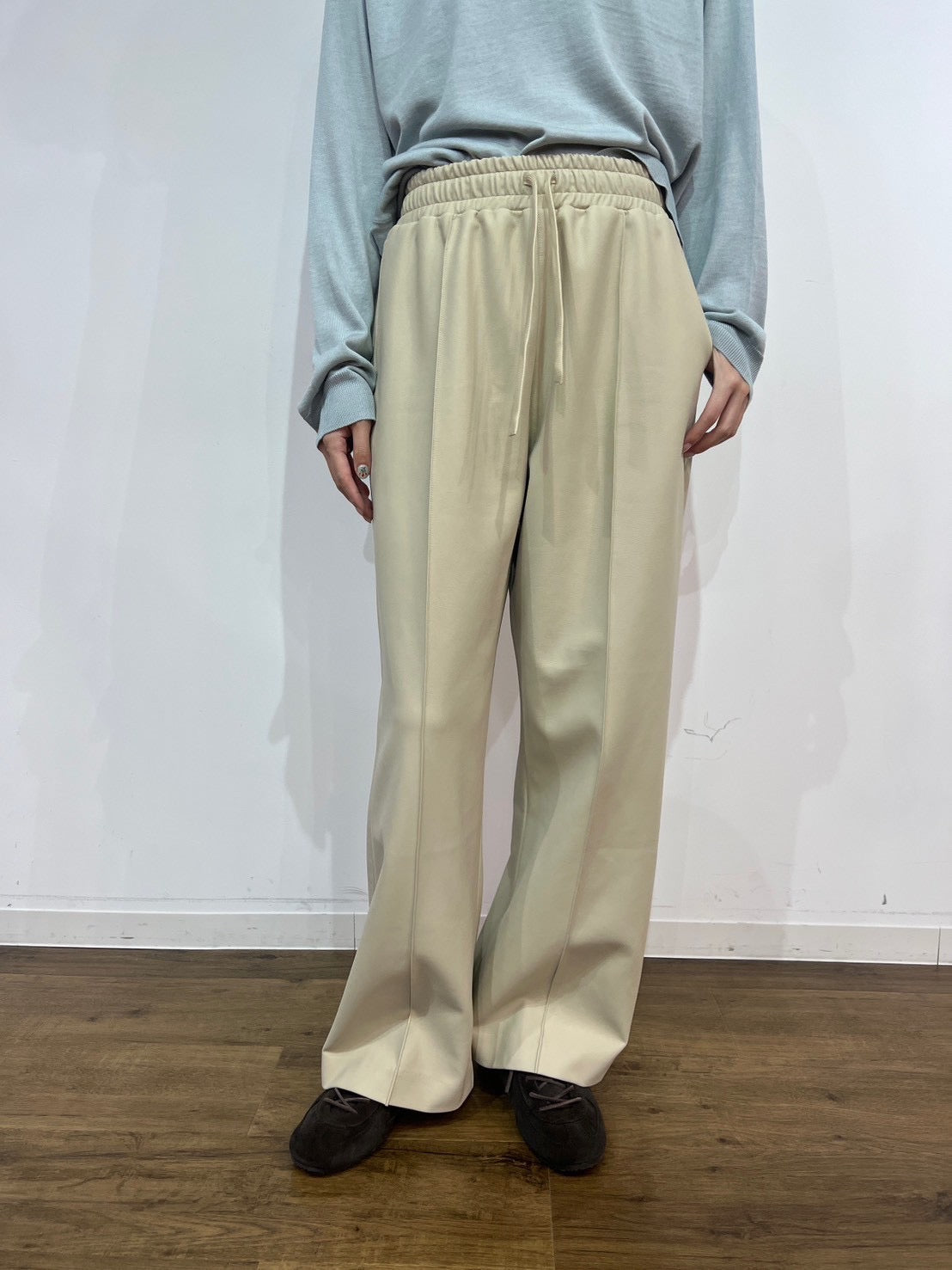【PRIORITY】エコレザーパンツ/P66225BF