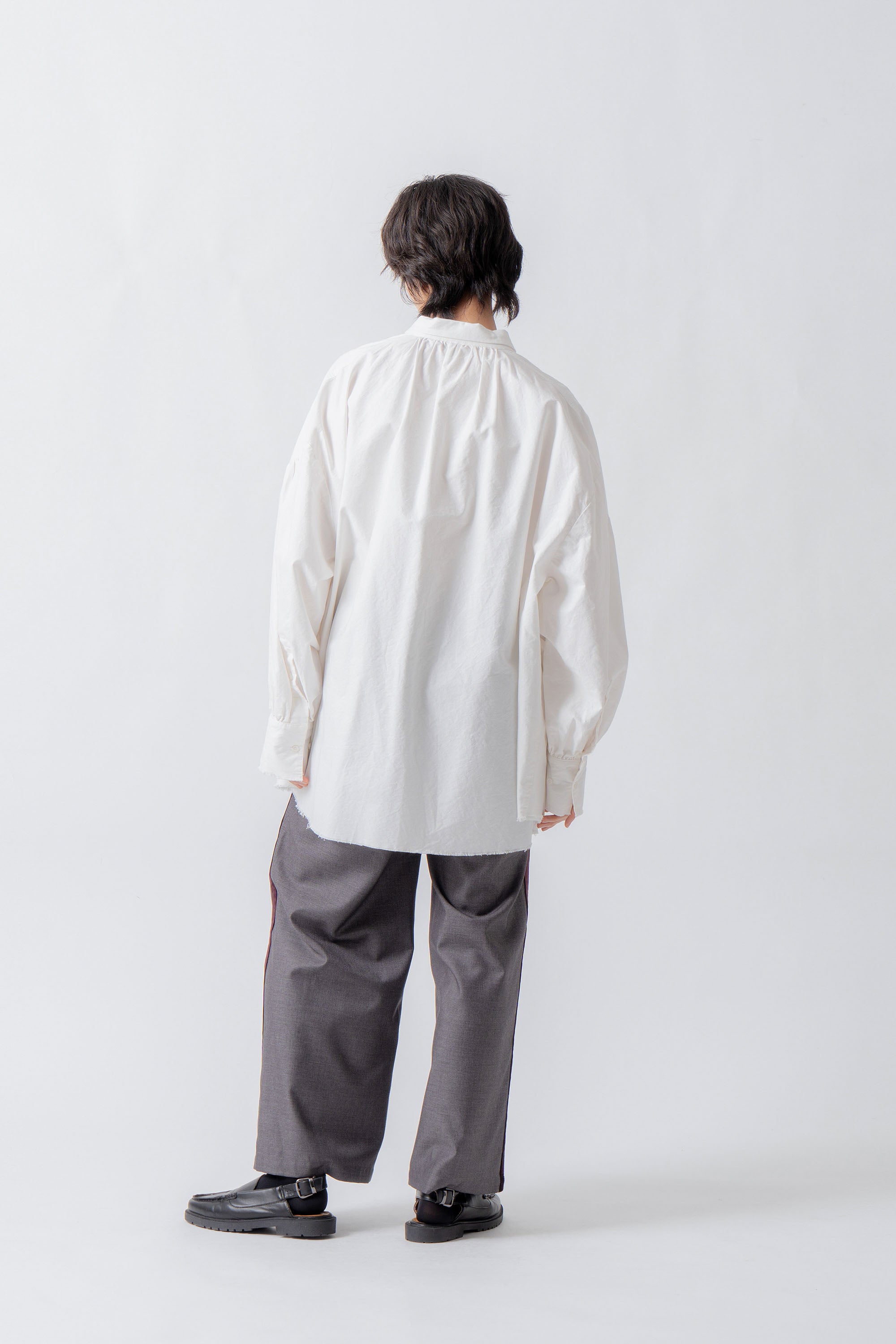 【WHYTO.】オックスフォードボリュームブラウス/NO,19-WHT26FBL4103