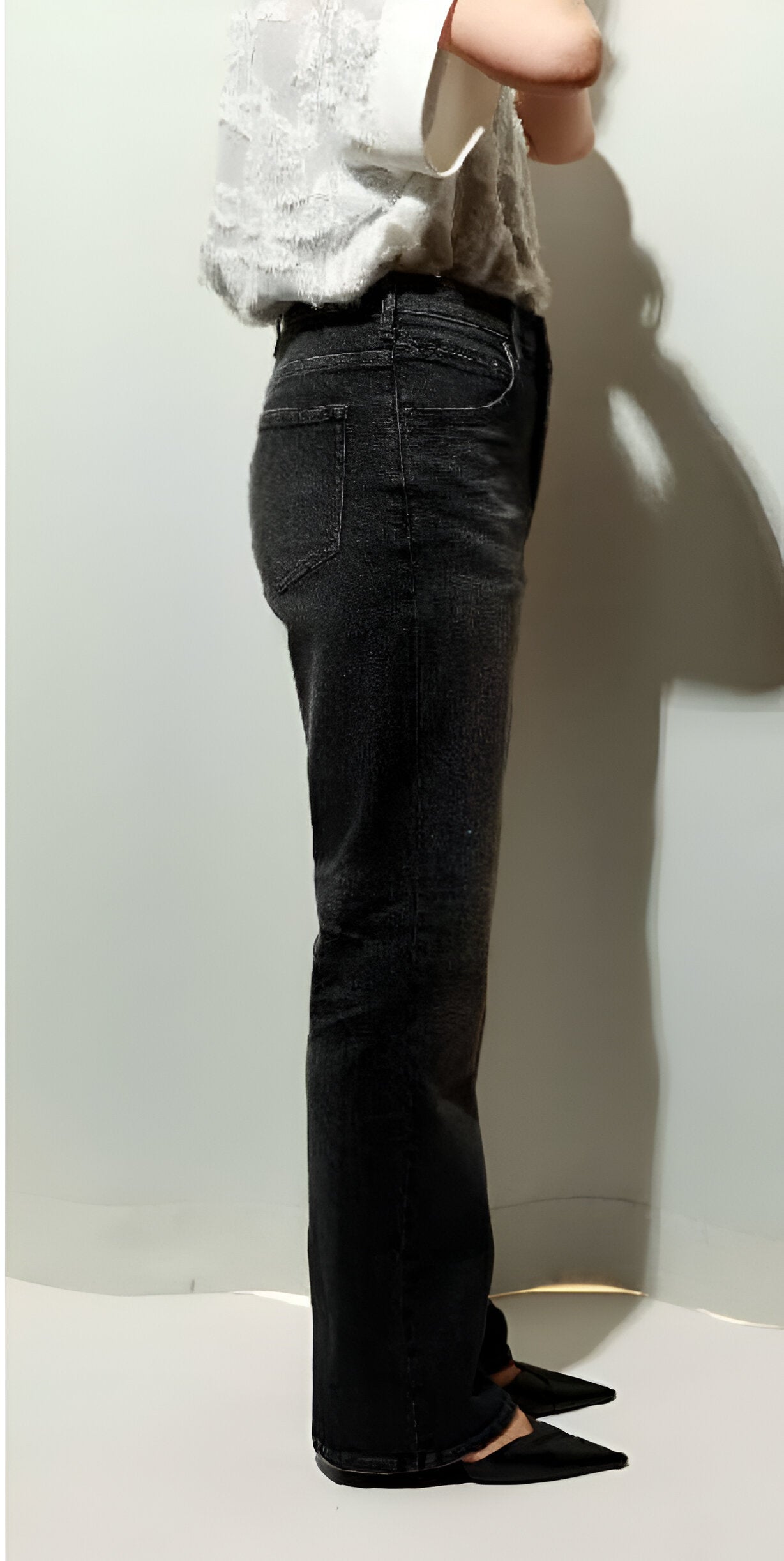 【ANGELINA】立体ストレートデニム/26153-9487WE