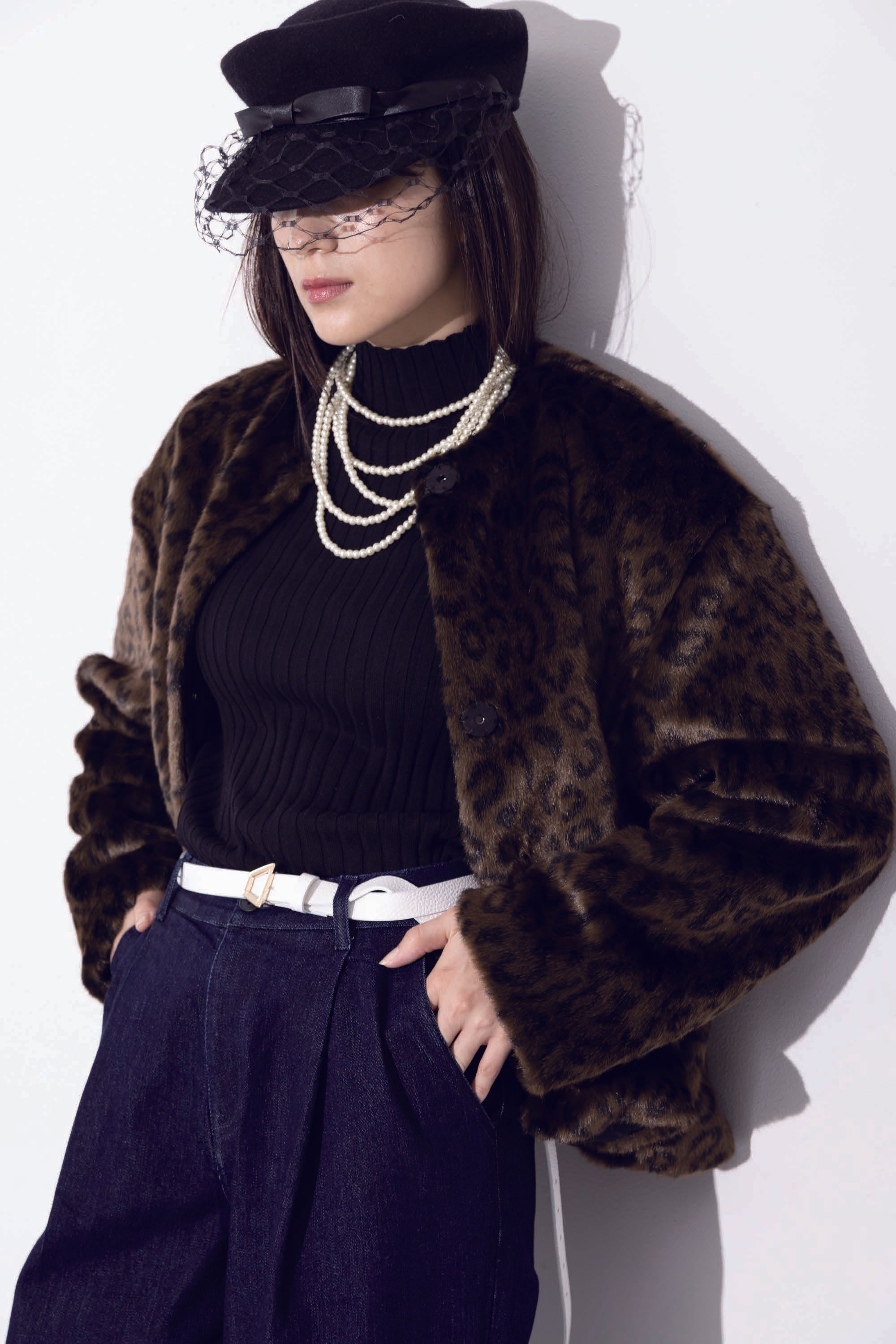 【MARGAUX VINTAGE】リブニットプルオーバー/MG KN-25132-A