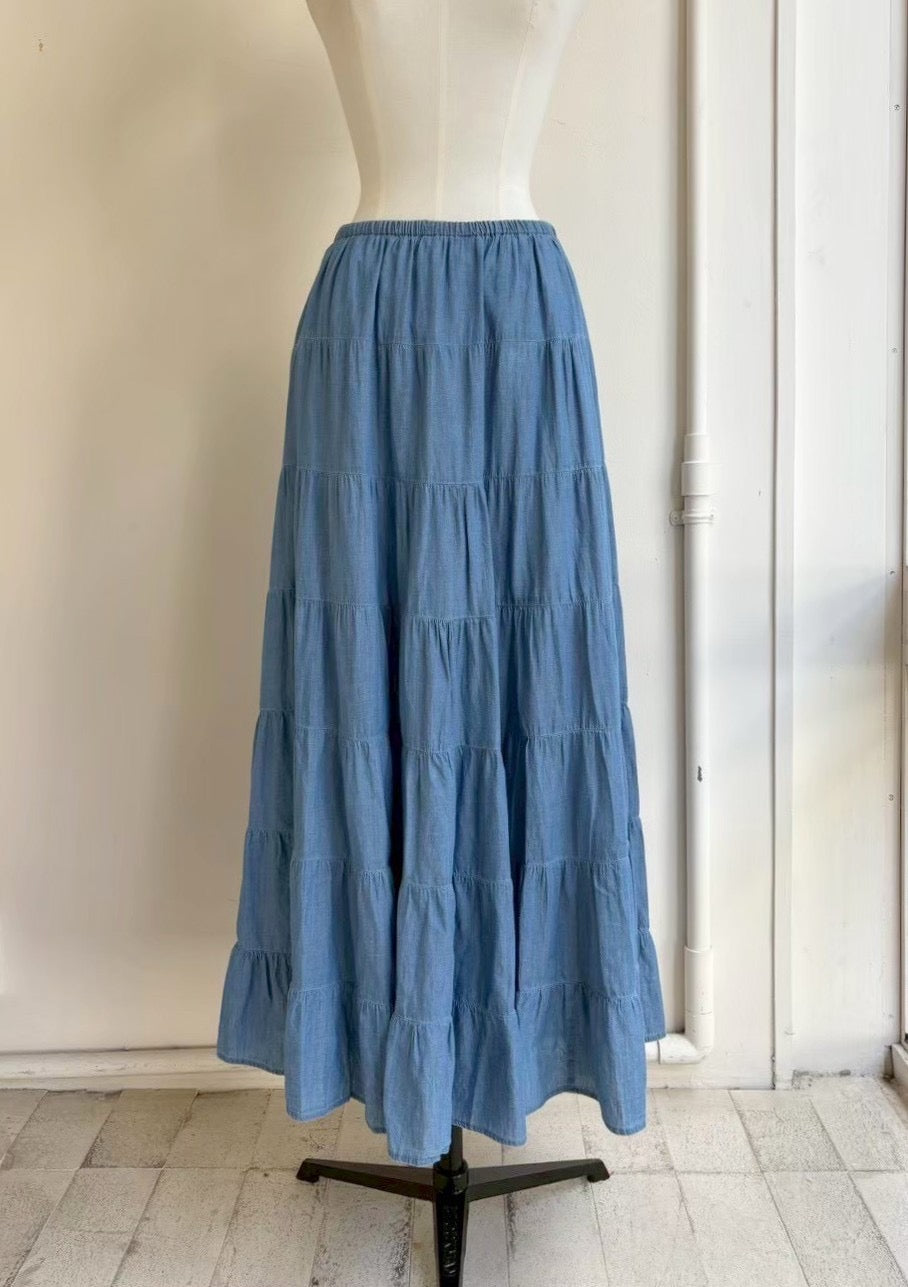 【anana】シアーデニムティアードスカート/a86-012