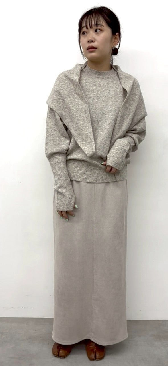 やっこ　　clocheクロシェストールダウン cloche ダウンジャケット クロッシェ ステンカラー バルーン