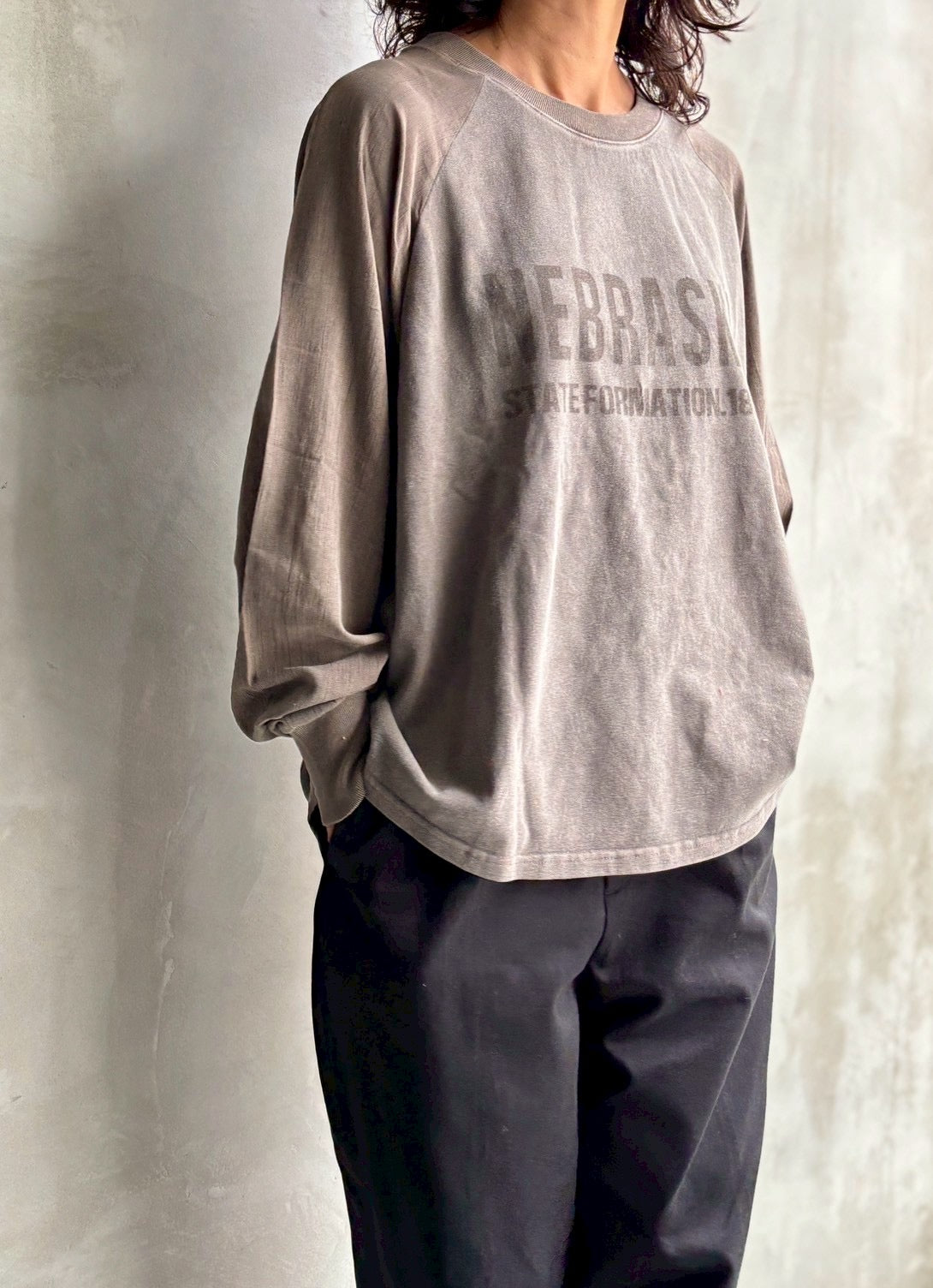 【flamingo firm】袖シアーロンT/150310