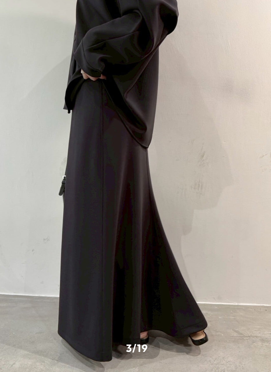 【cafune】ダブルニットバックフレアスカート/535631