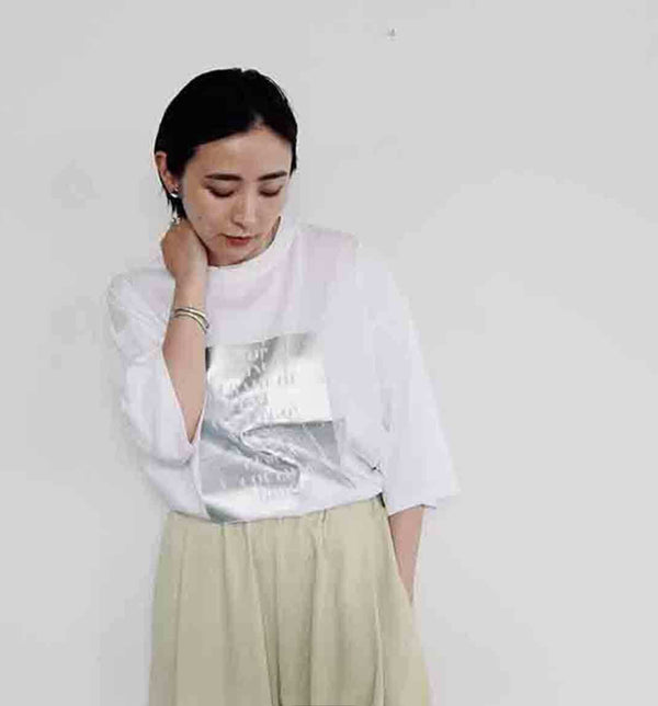 【RILATO】箔プリントTシャツ/R25135