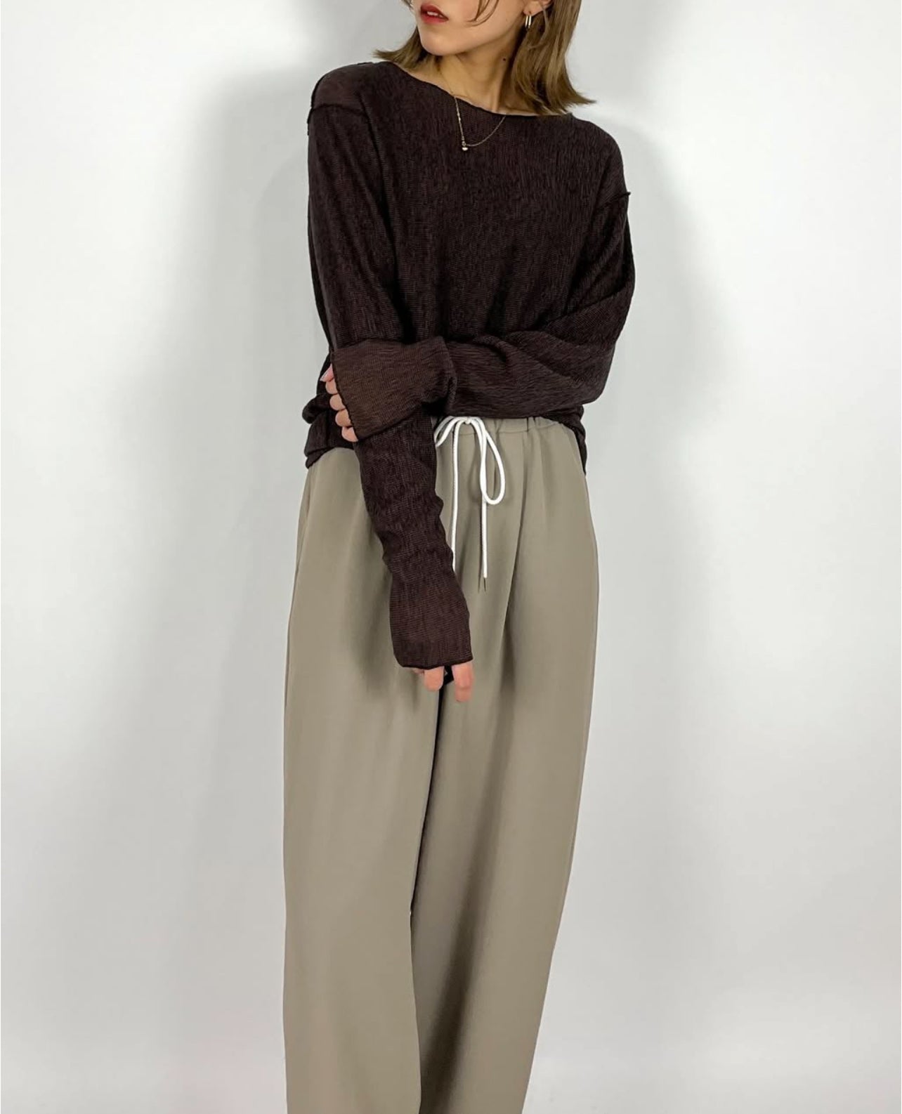 【PASSIONE】カールマイヤーボートネックPO/536980