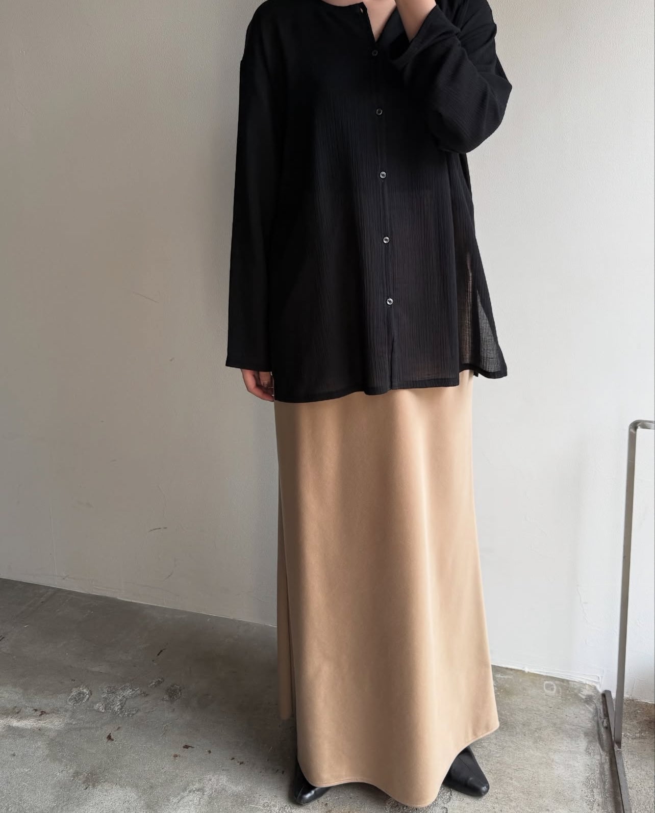 【cafune】フィブリルジャージバイアススカート/535603