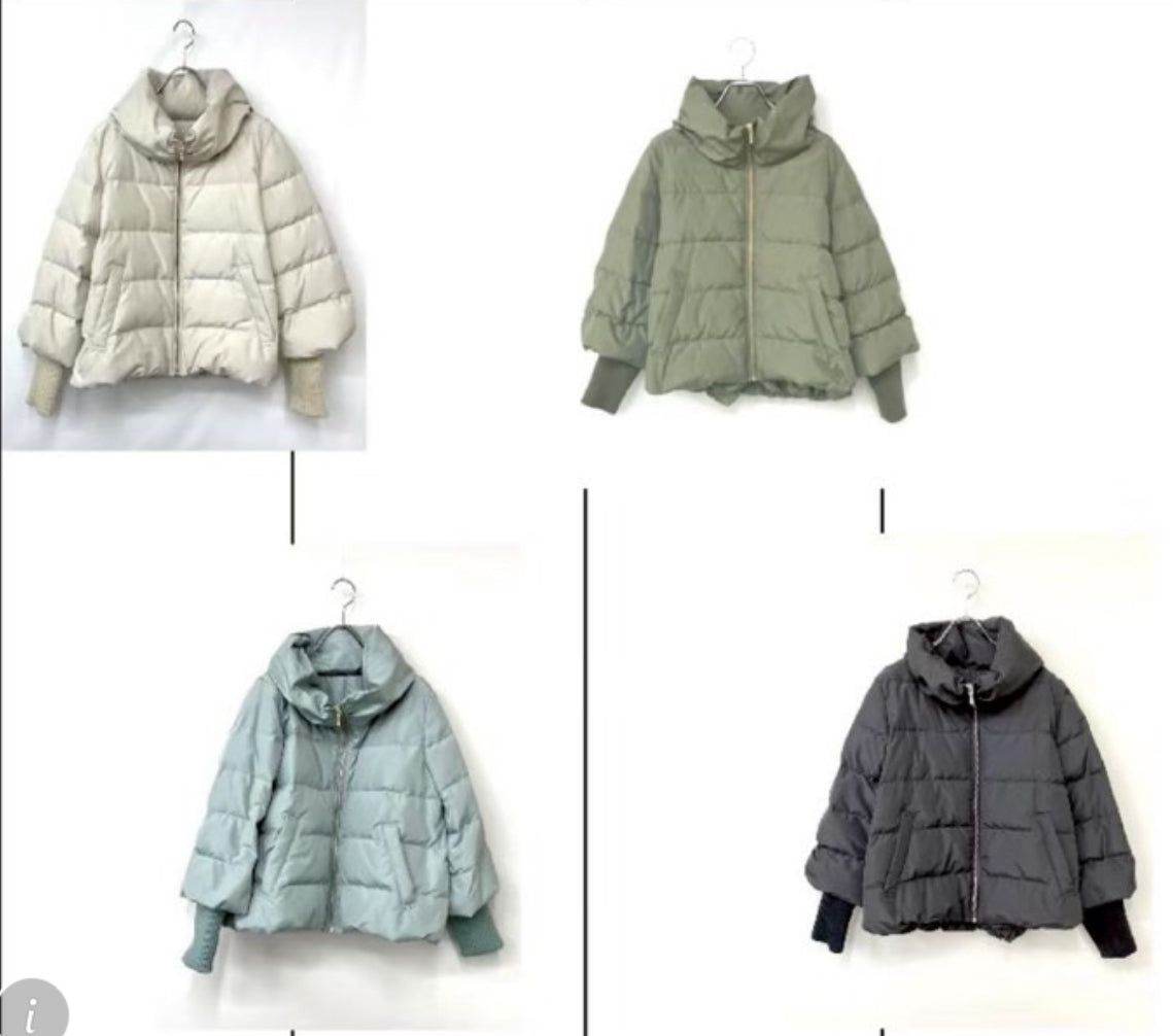 袖リブダウンジャケット　PASSIONE/446401、546401