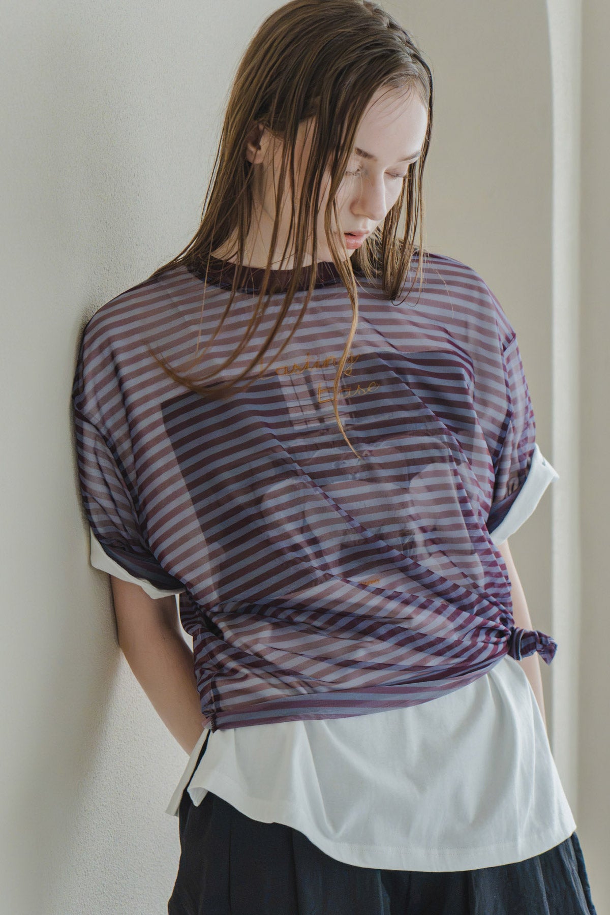 【WHYTO.】2wayプリントT"sheep"/WHT27HCS4025