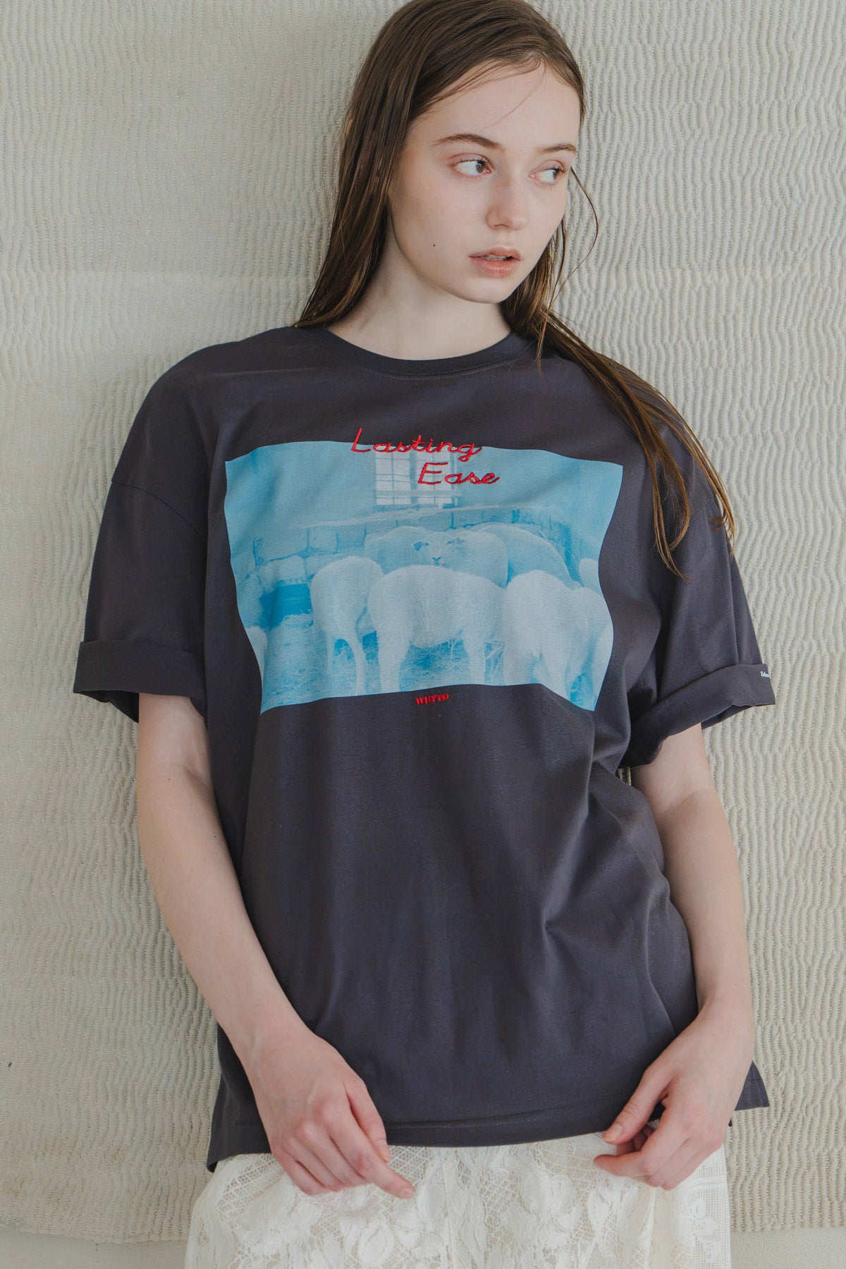 【WHYTO.】2wayプリントT"sheep"/WHT27HCS4025