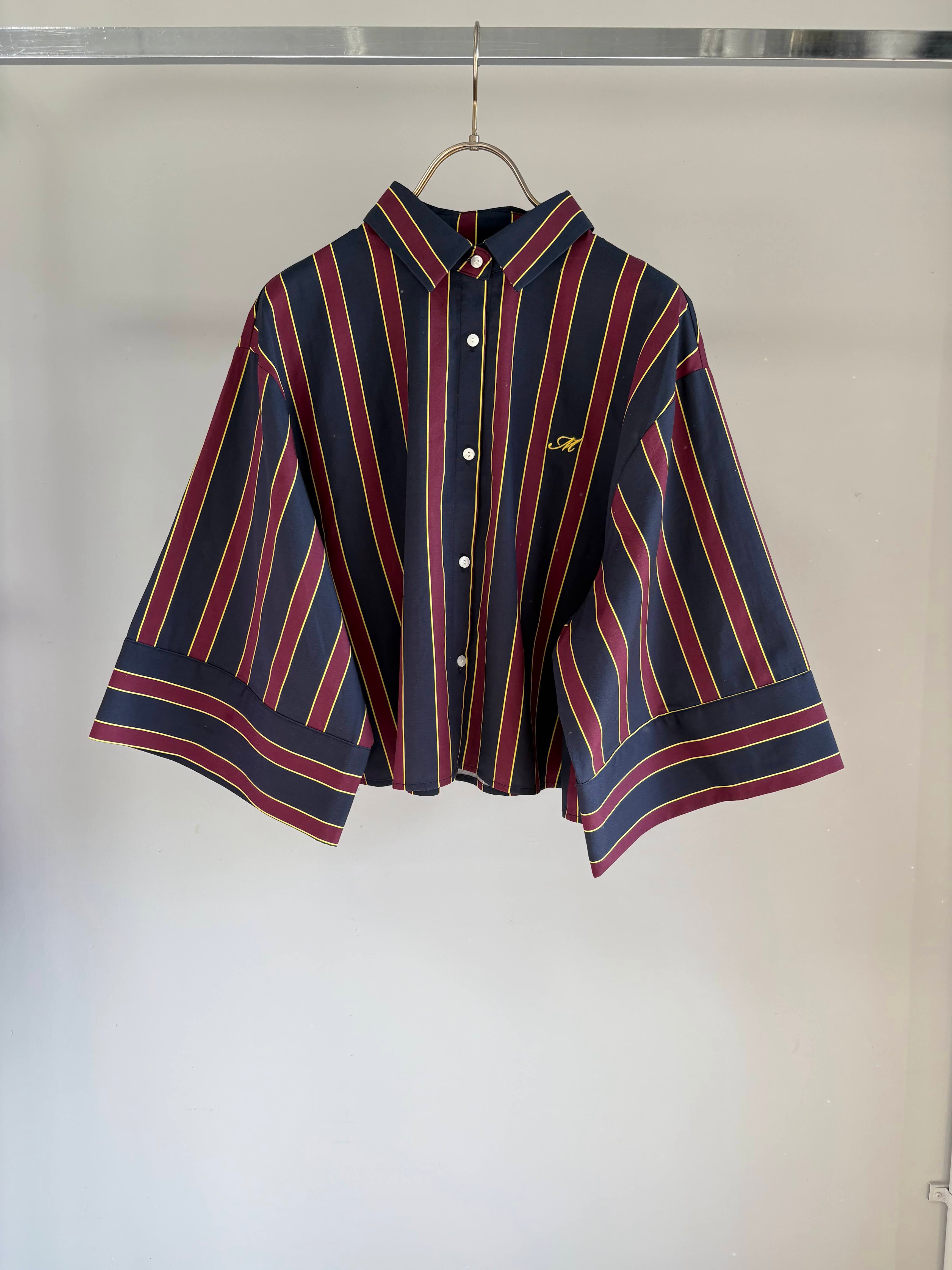 【MARGAUX VINTAGE】レジメンストライプブラウス/MG BL-26054-S