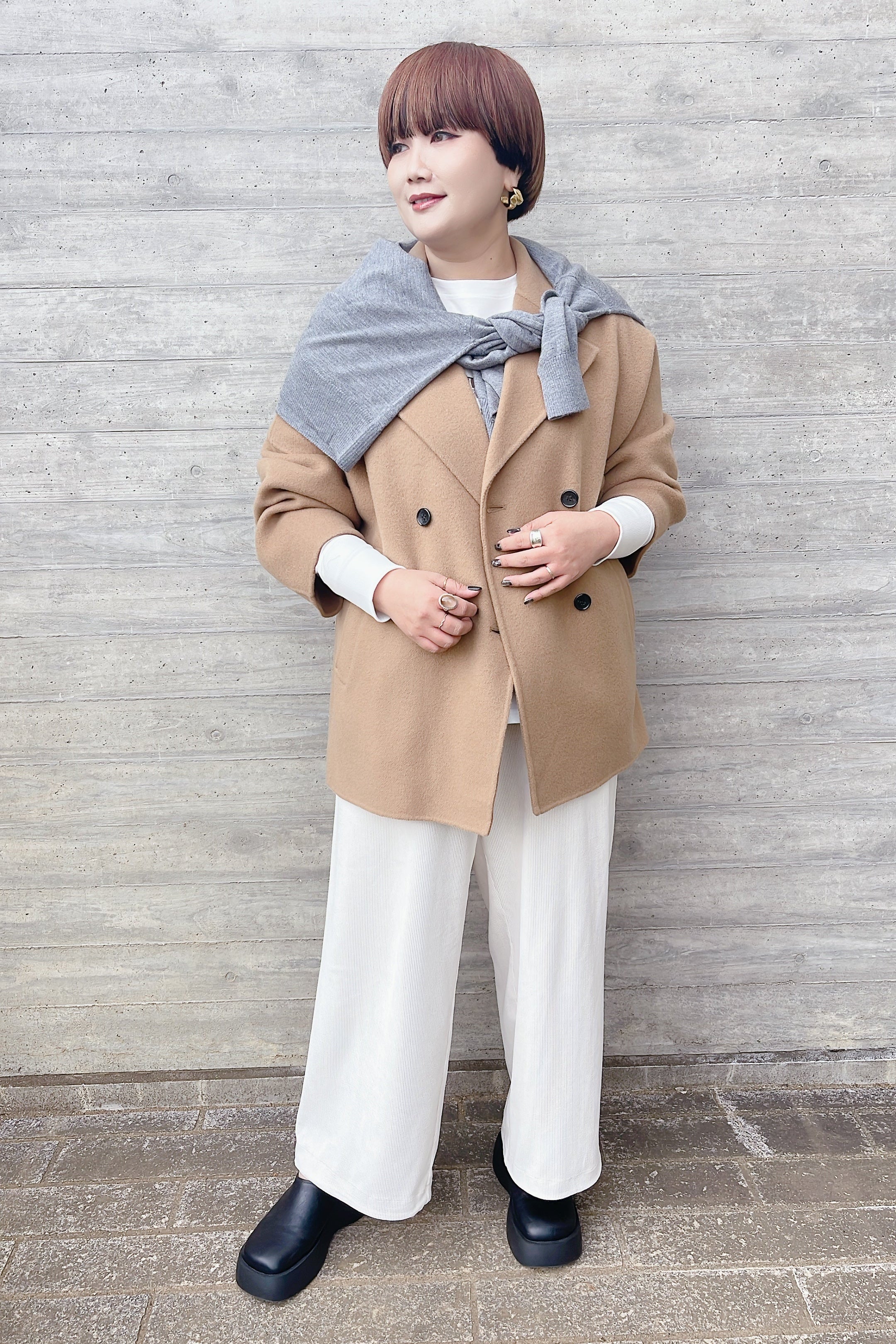 【PASSIONE】カシミヤfeelカーディガン/446916