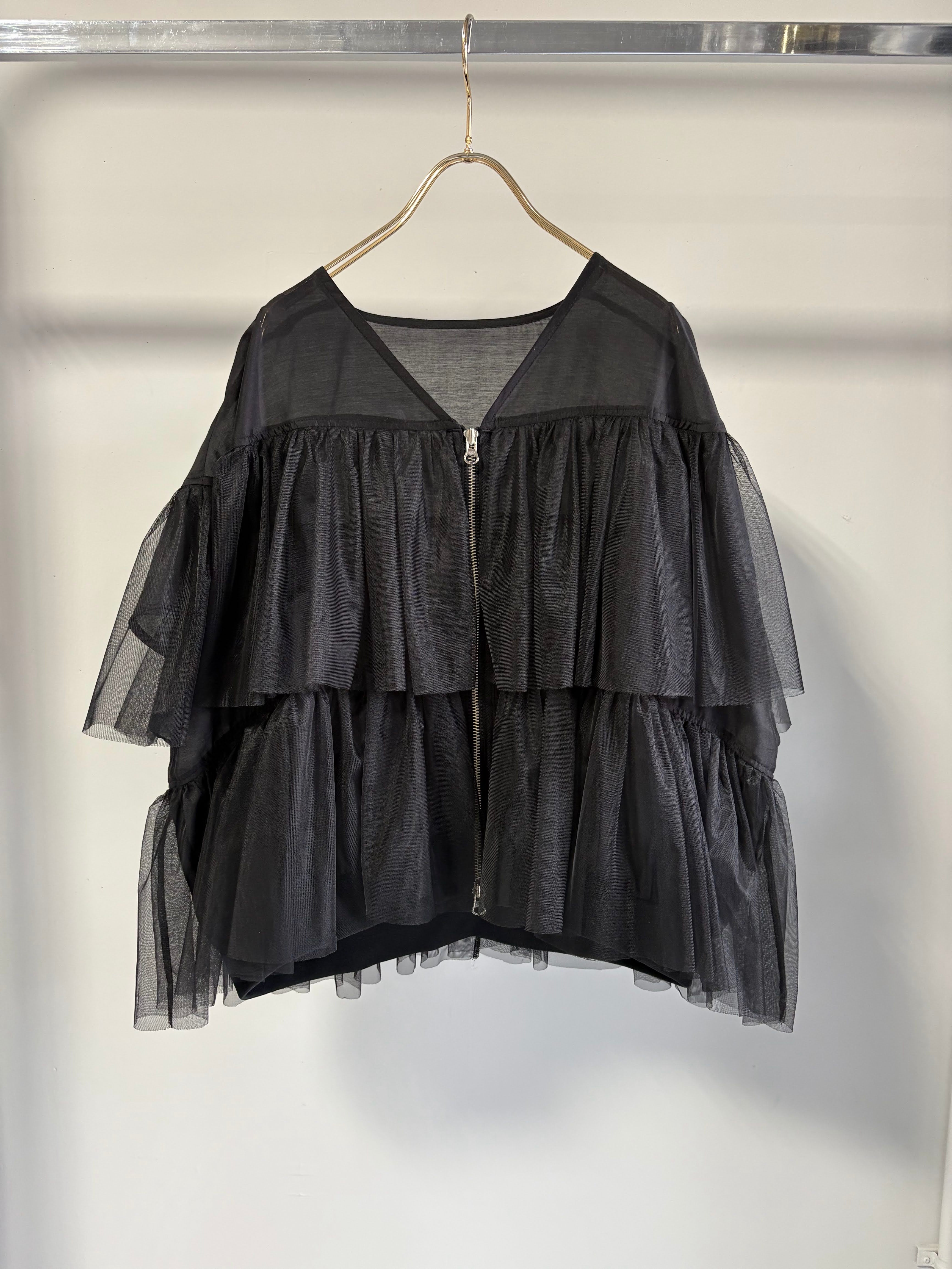 【MARGAUX VINTAGE】チュールギャザーブルゾン/MG JK-26052-S